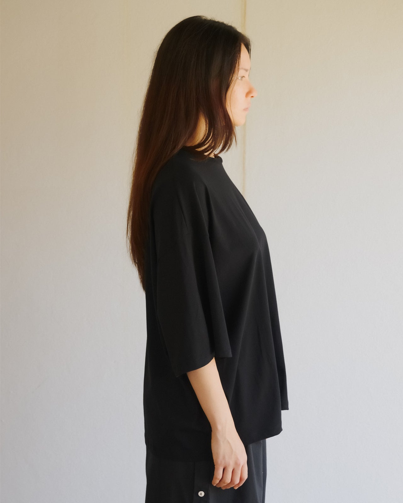Pin Tee Shirt - Regenerative Cotton - Black