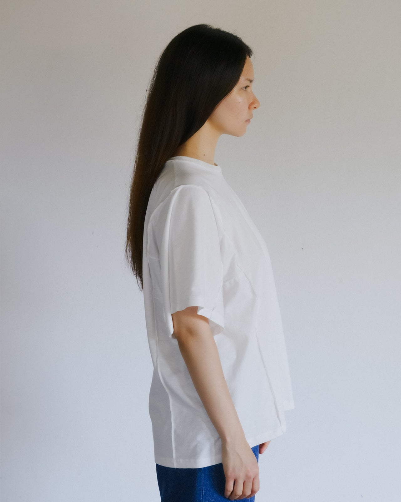 Poi Tee Shirt - Recycled Cotton Jersey - Off White