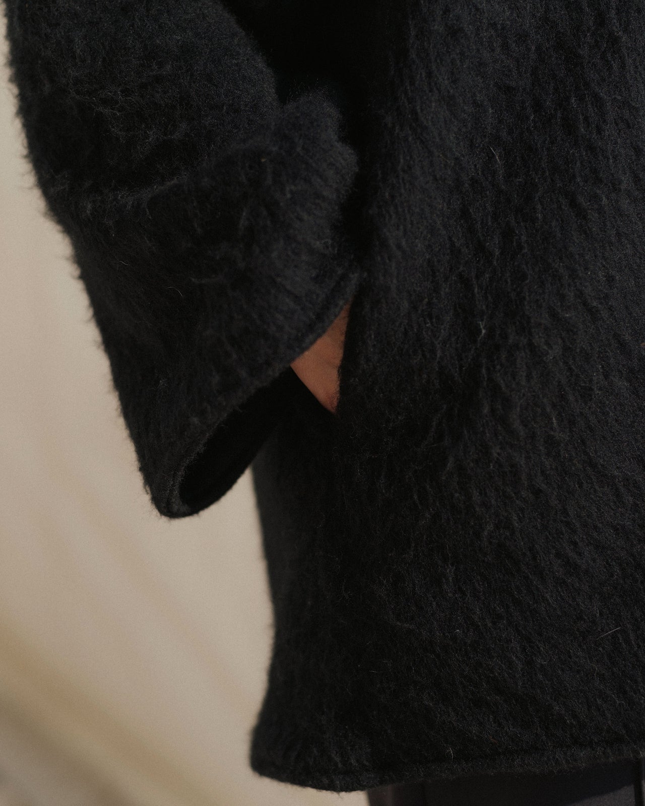 Pyrenees Jacket - Brushed Wool - Black