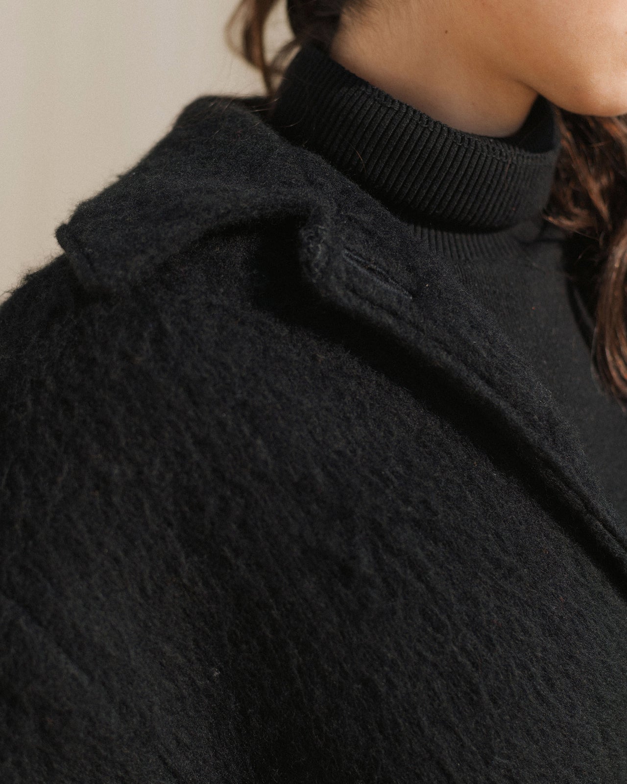 Pyrenees Jacket - Brushed Wool - Black