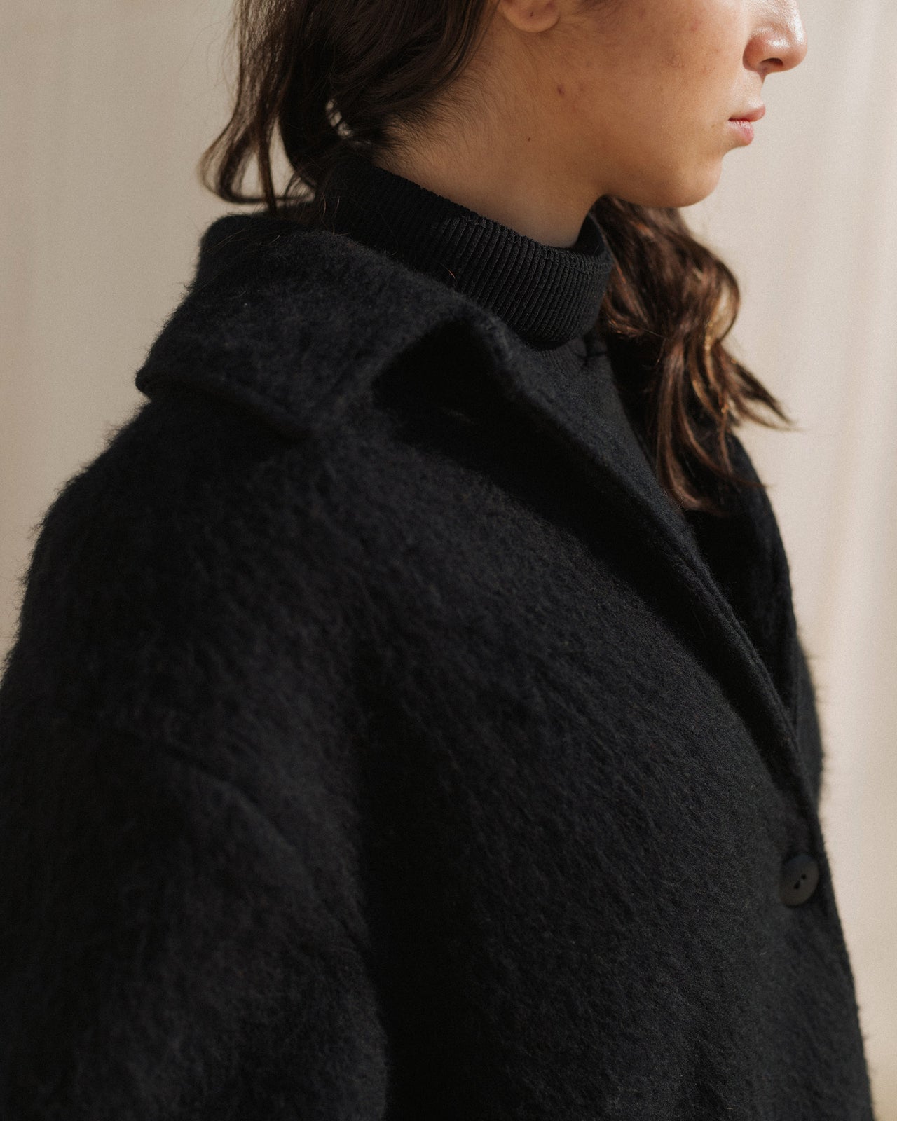 Pyrenees Jacket - Brushed Wool - Black