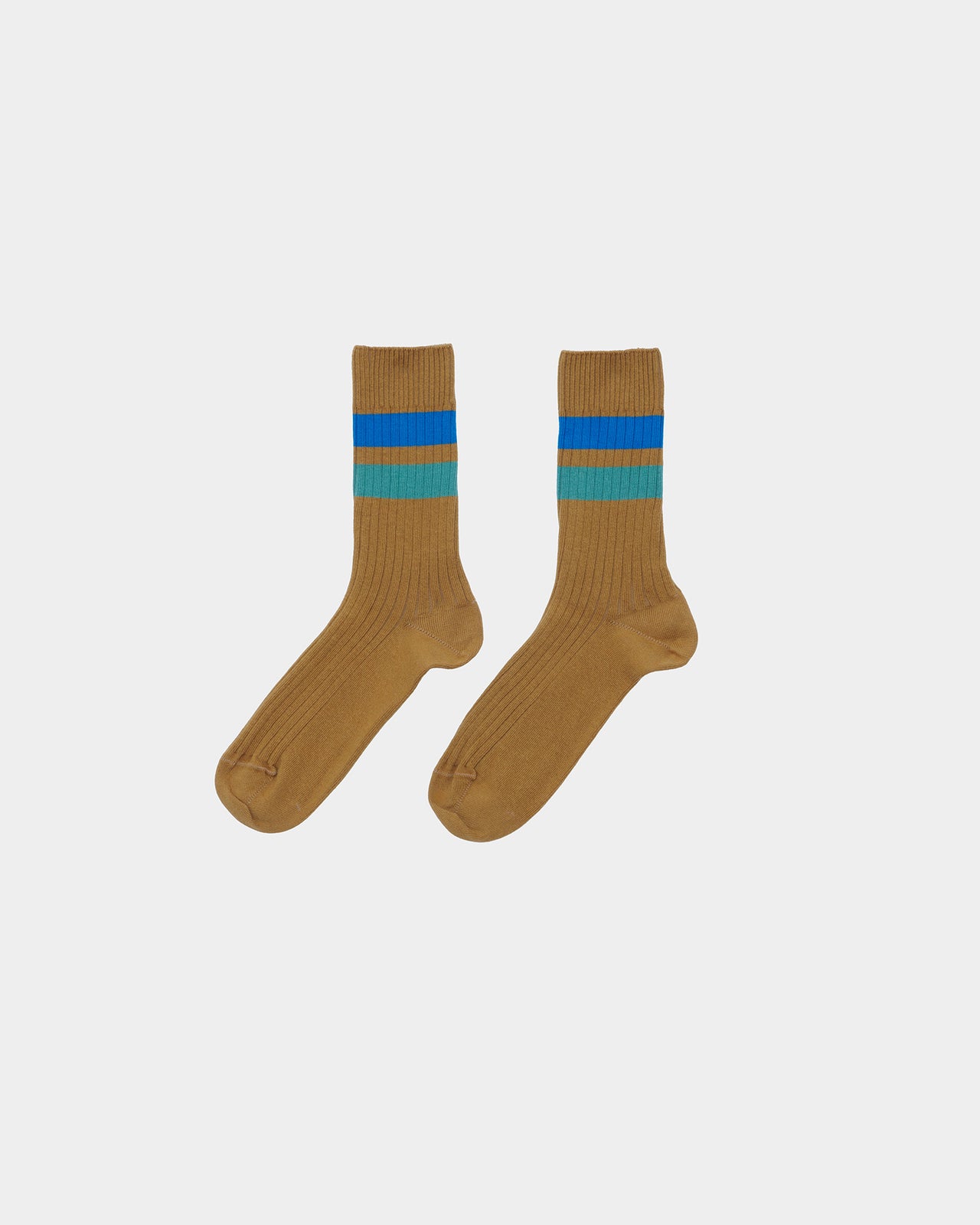 Race Overankle Socks - Organic Cotton Rib - Silva Brown