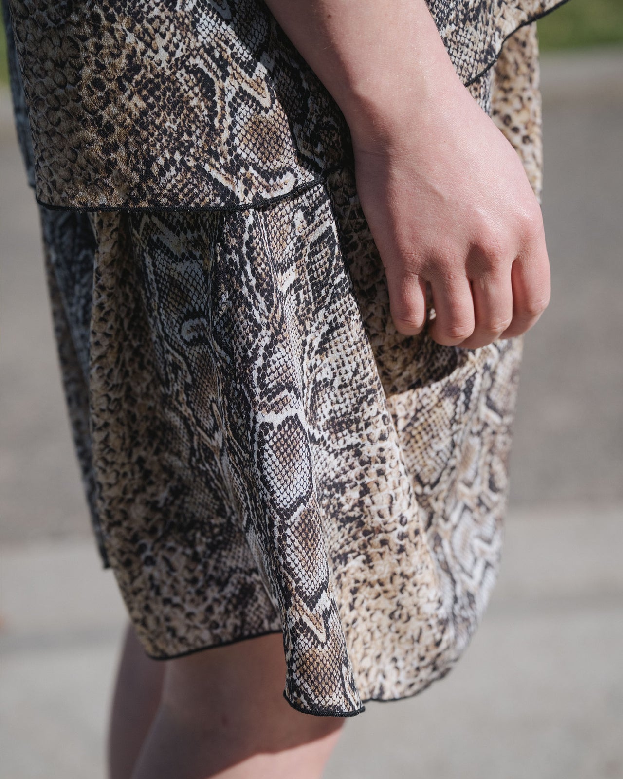 Rema Shorts - Silk Crepe - Snake