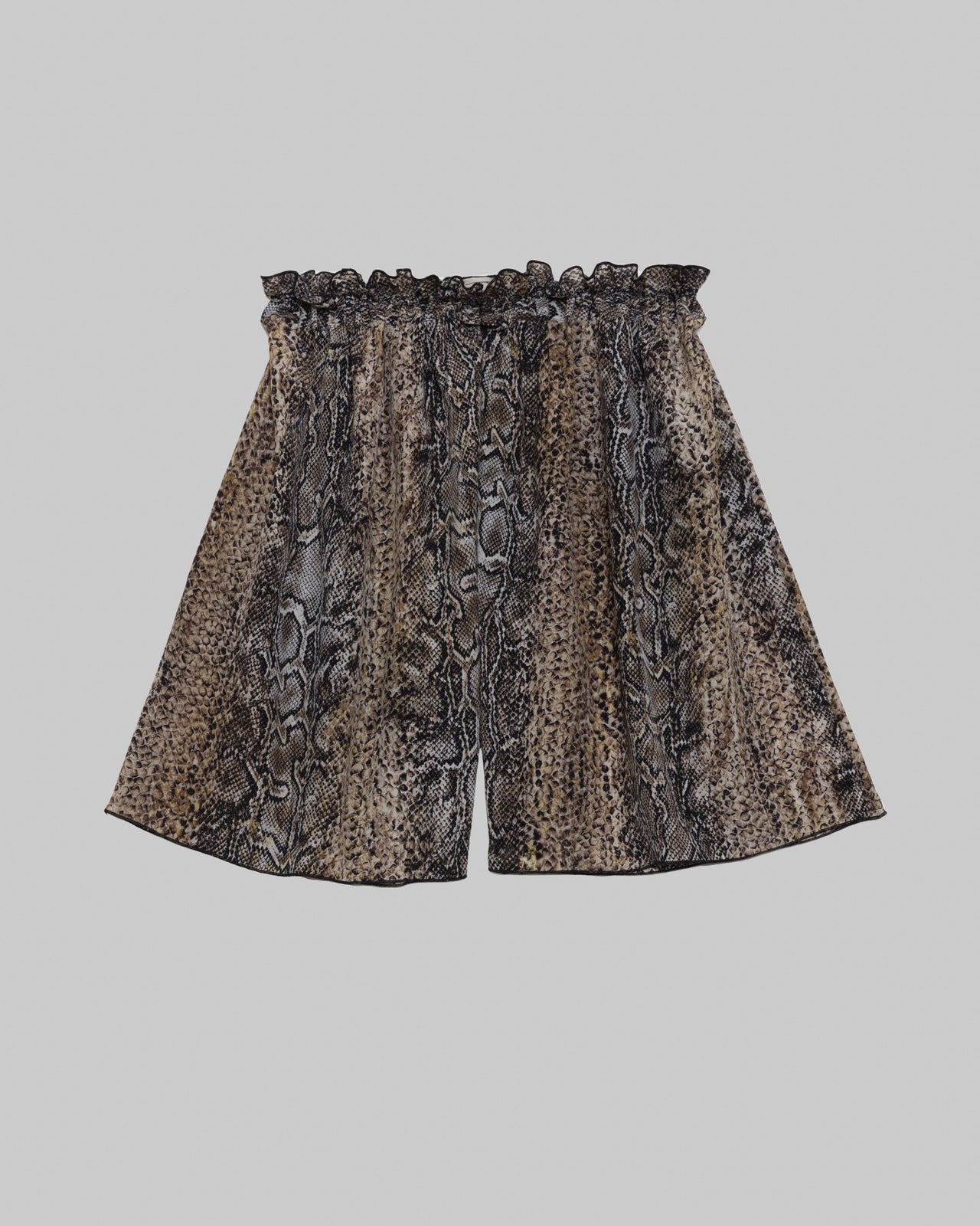 Rema Shorts - Silk Crepe - Snake