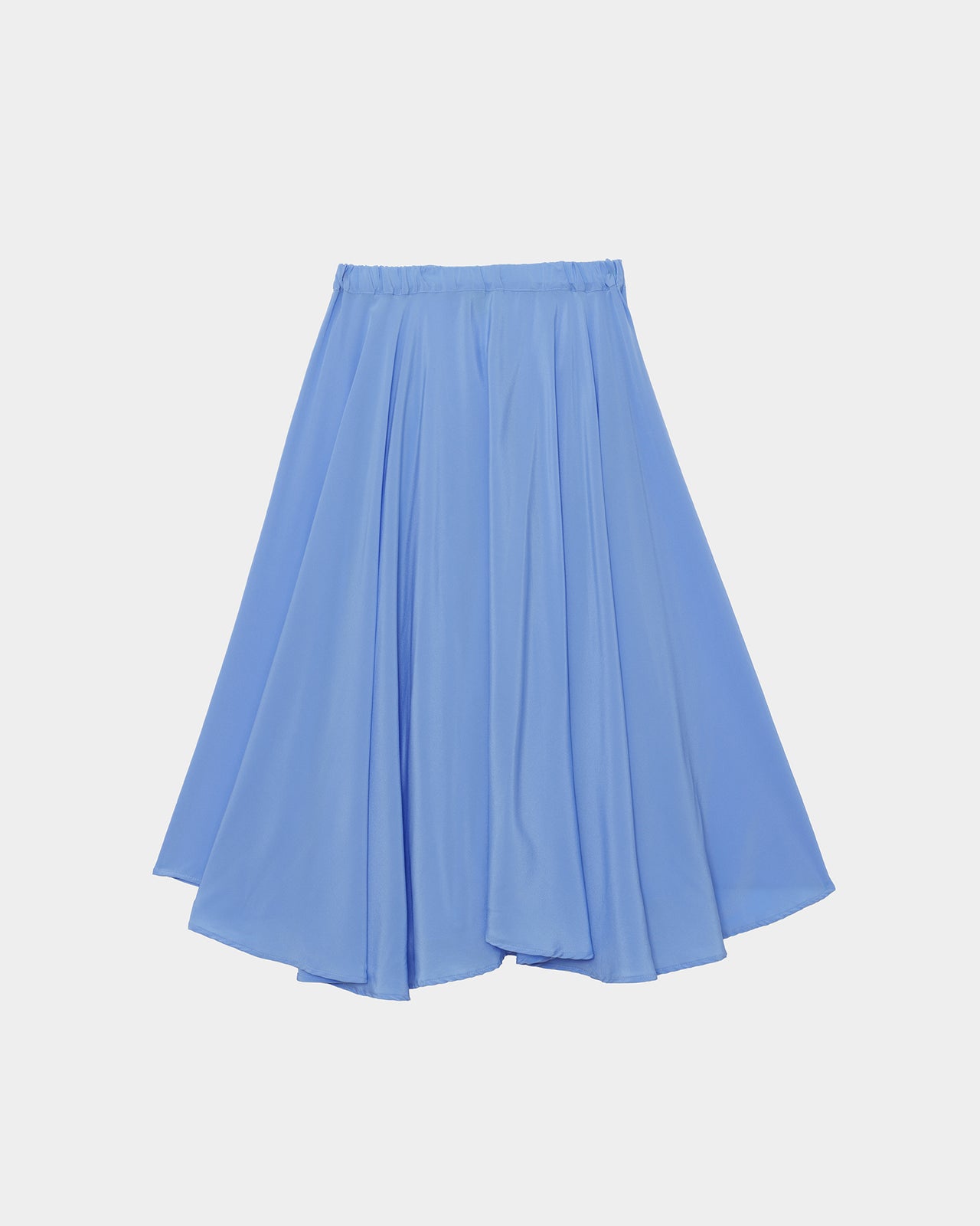 Rene Skirt - Silk Crepe - Calder Blue