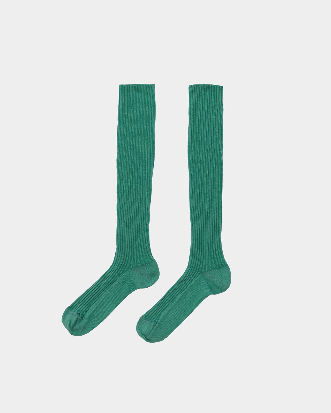 Rib Knee Socks - Organic Cotton Rib - Orbit Green