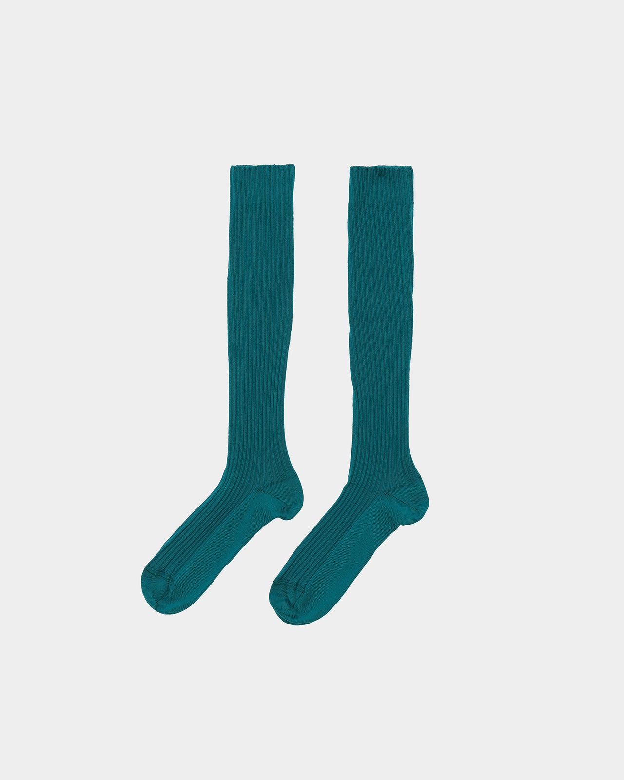 Rib Knee Socks - Organic Cotton Rib - Sphere Blue