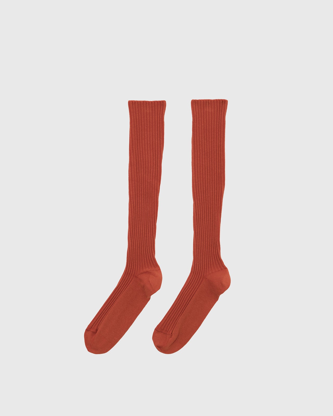 Rib Knee Socks - Organic Cotton Rib - Scopa Red