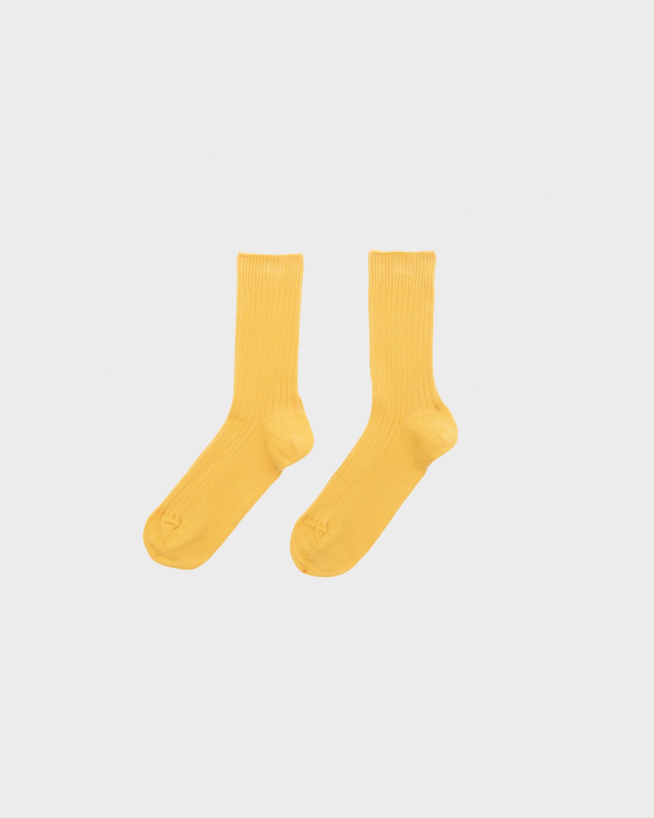 Rib Overankle Socks - Organic Cotton - Dacty Yellow