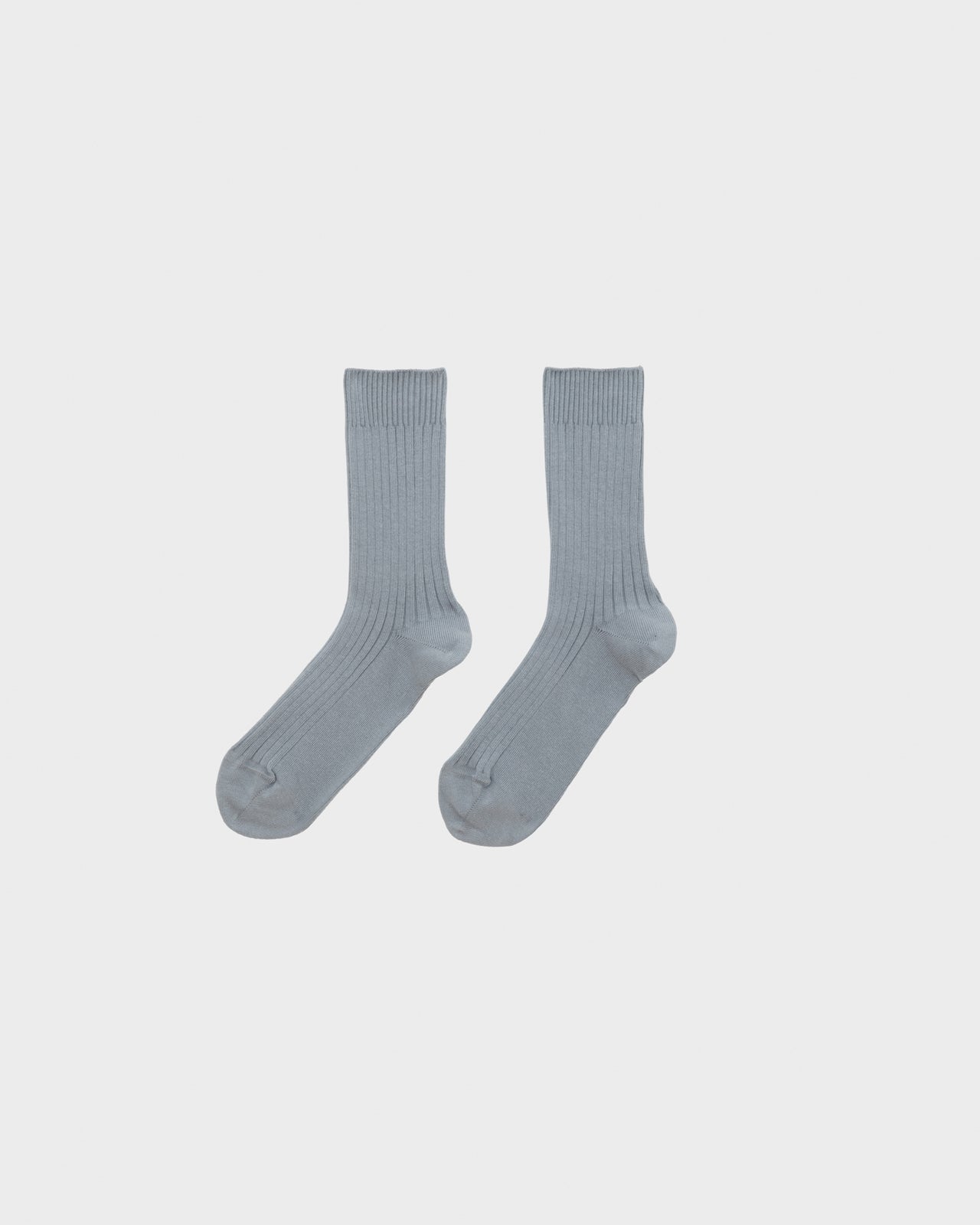 Rib Overankle Socks - Organic Cotton - Pyri Grey