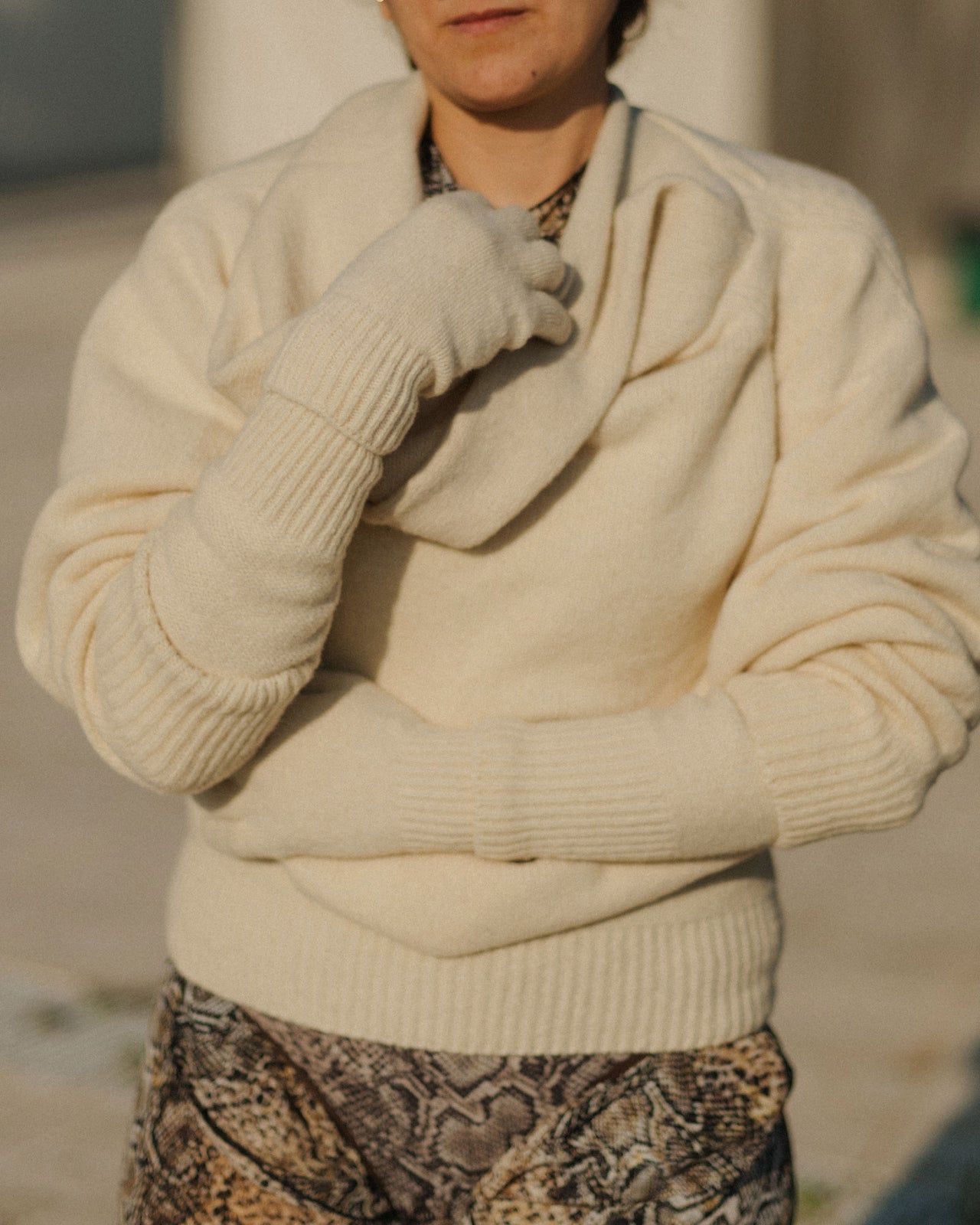 Ribbed Gloves - Arles Merino Wool - Chaume Sand