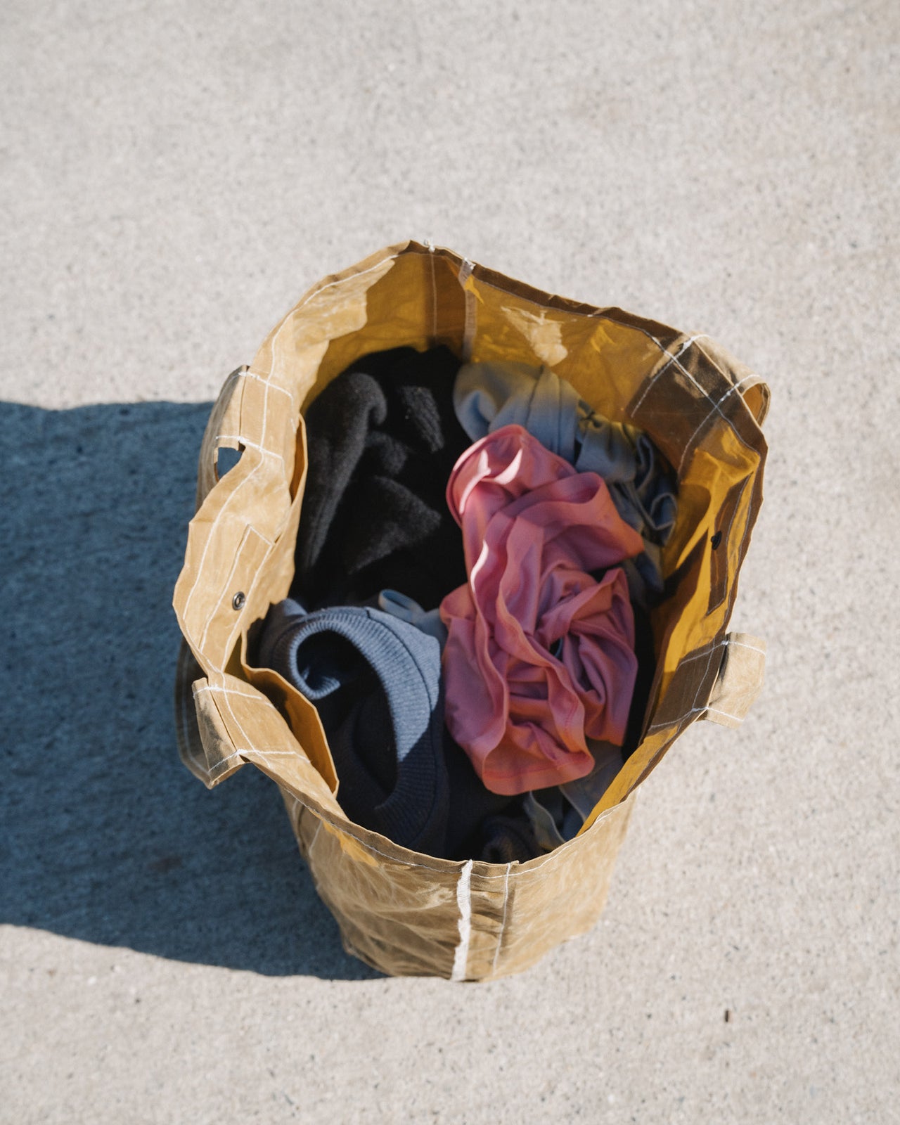 Rif Tote - Waxed Cotton - Heather Brown