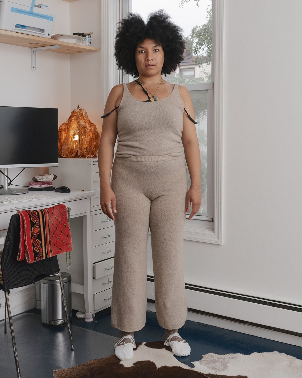 Rim Pants - Recycled Cashmere - Naturale