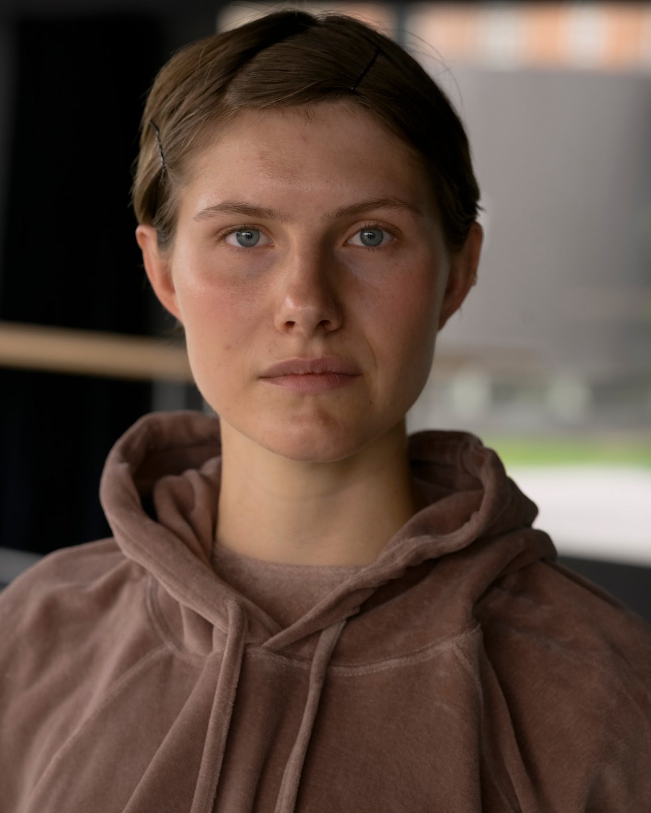 Rim Raglan Hoodie - Organic Cotton Velour - Tecto Brown