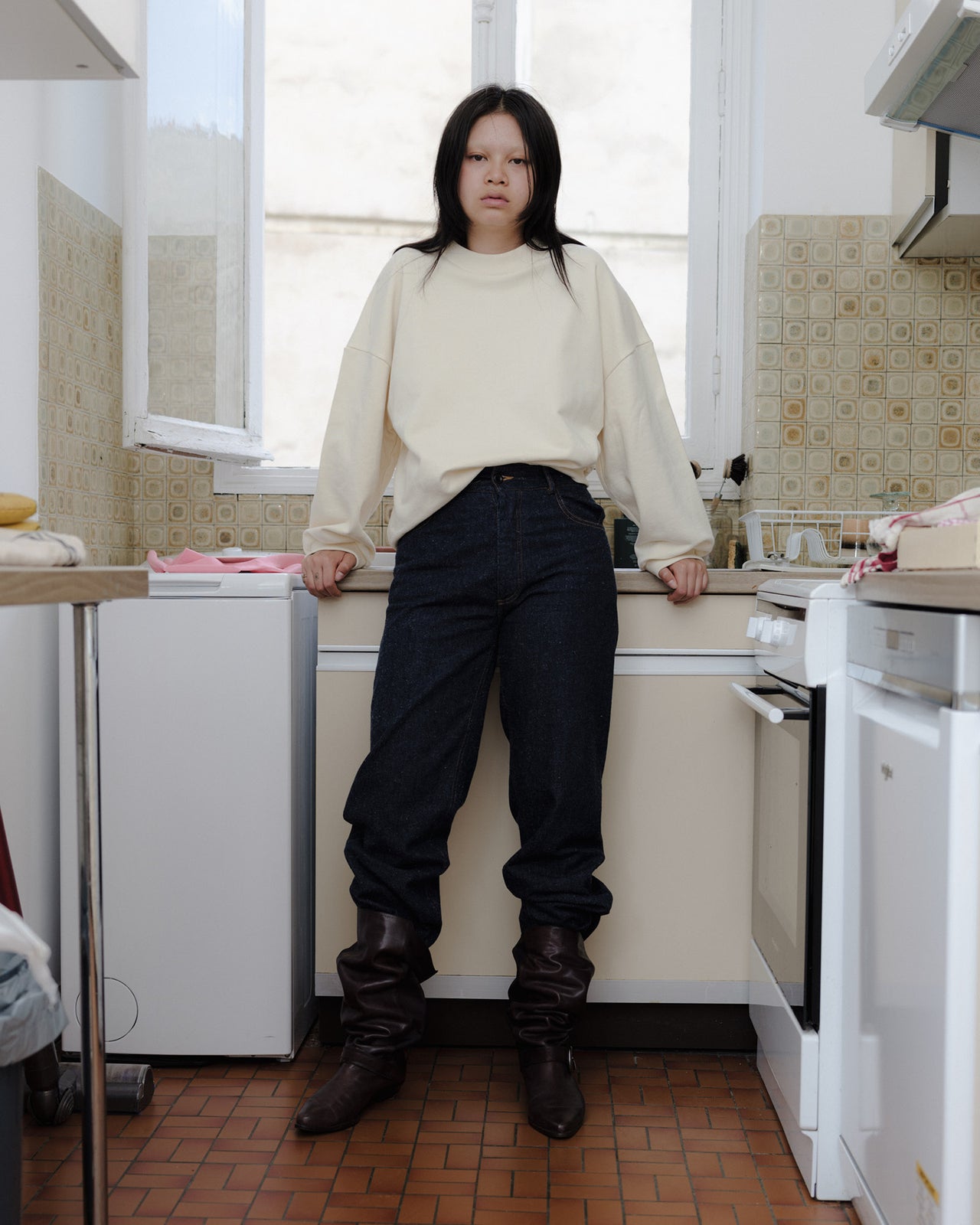 Rim Sweatshirt - Regenerative Cotton Fleece - Undyed