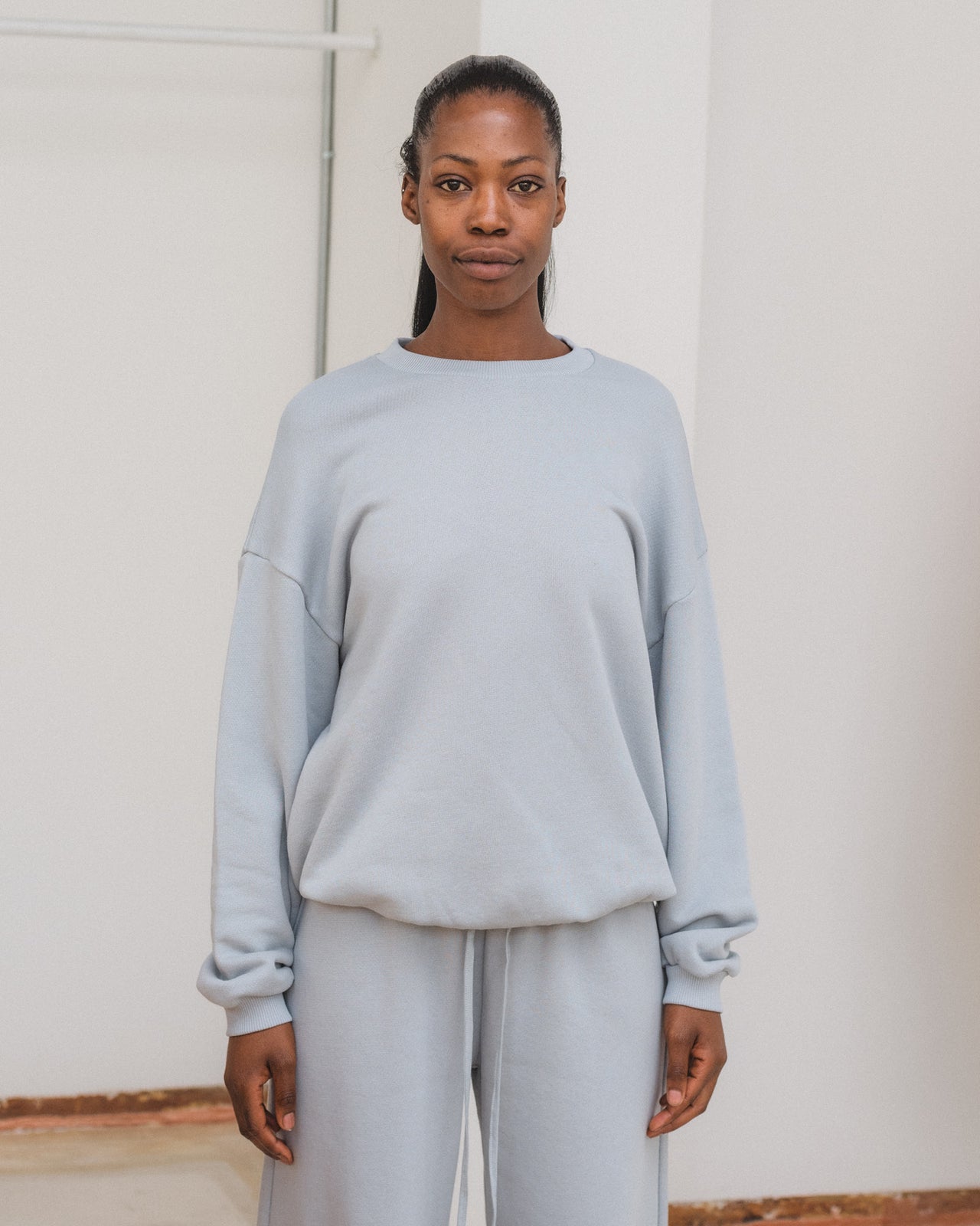 Rim Sweatshirt - Regenerative Cotton - Whitestone Blue