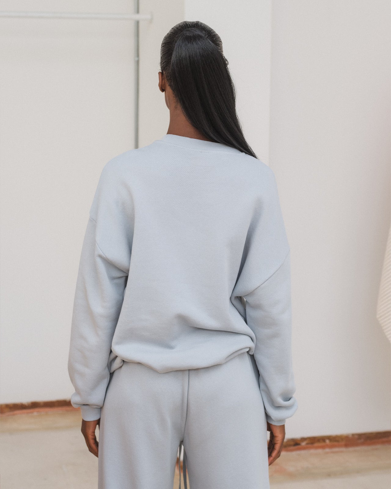Rim Sweatshirt - Regenerative Cotton - Whitestone Blue