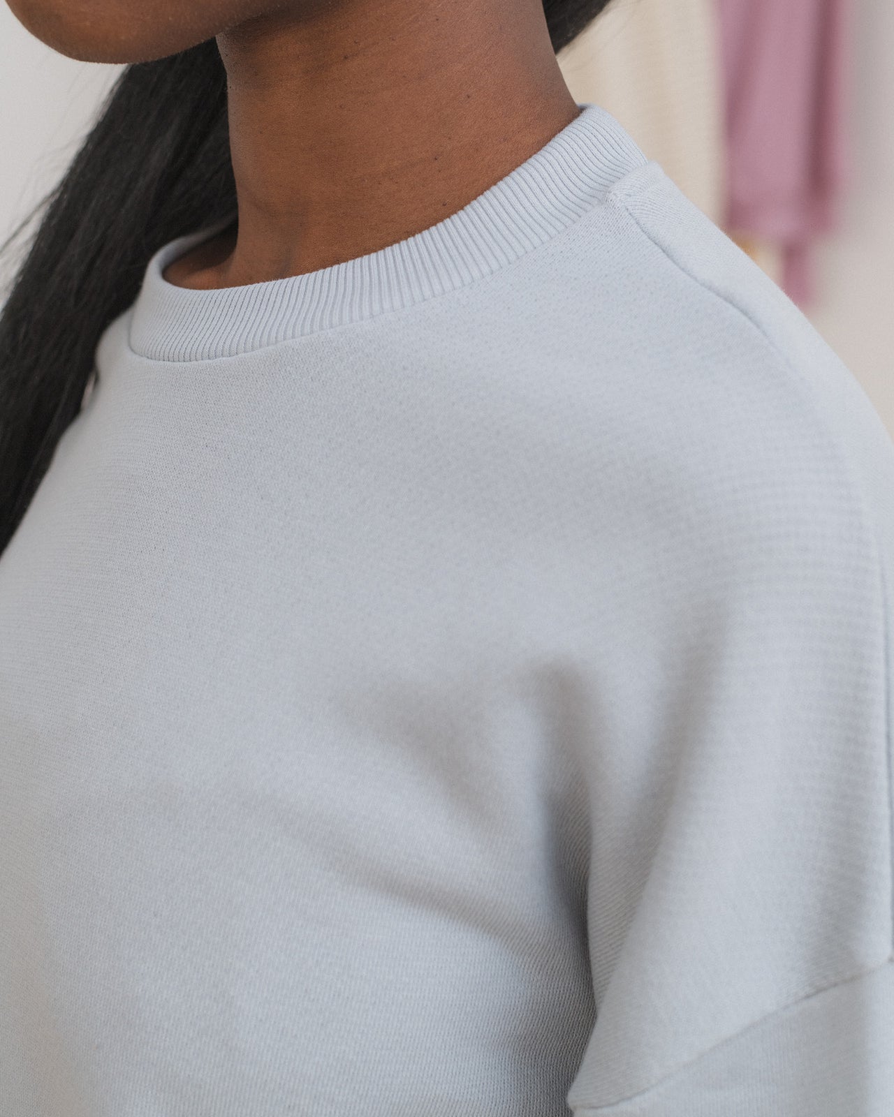 Rim Sweatshirt - Regenerative Cotton - Whitestone Blue