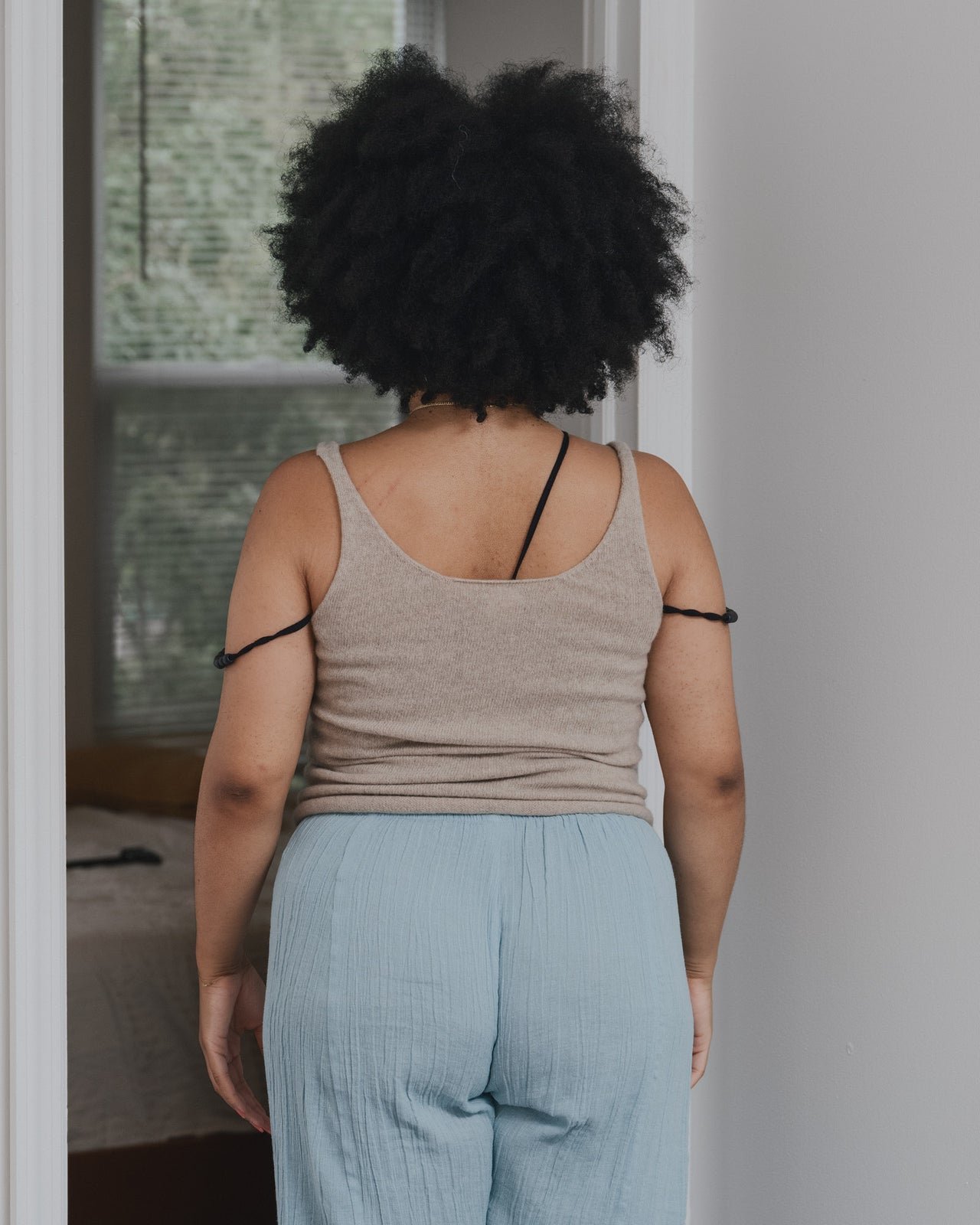 Rim Tank - Recycled Cashmere - Naturale