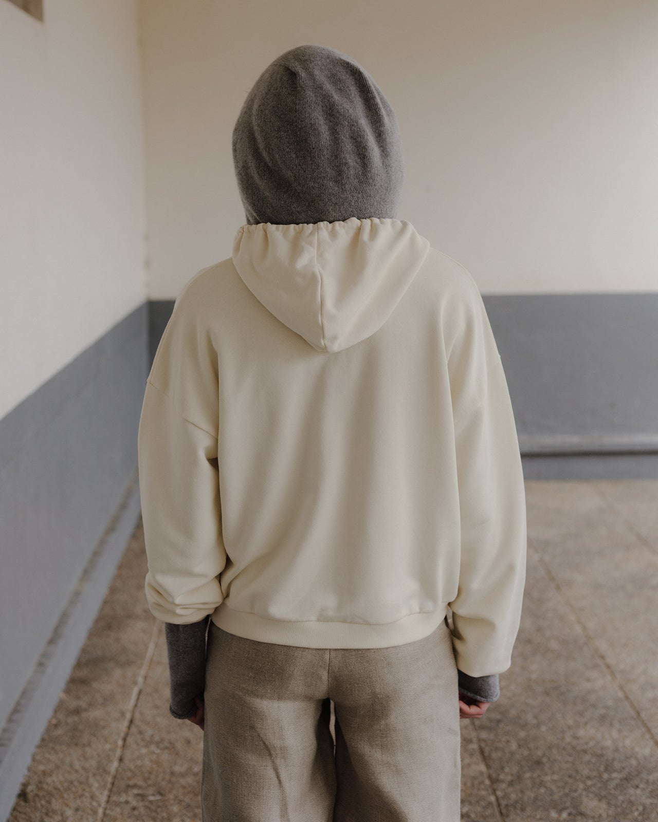 Rim Zipped Hoodie - Regenerative Cotton Fleece - Undyed