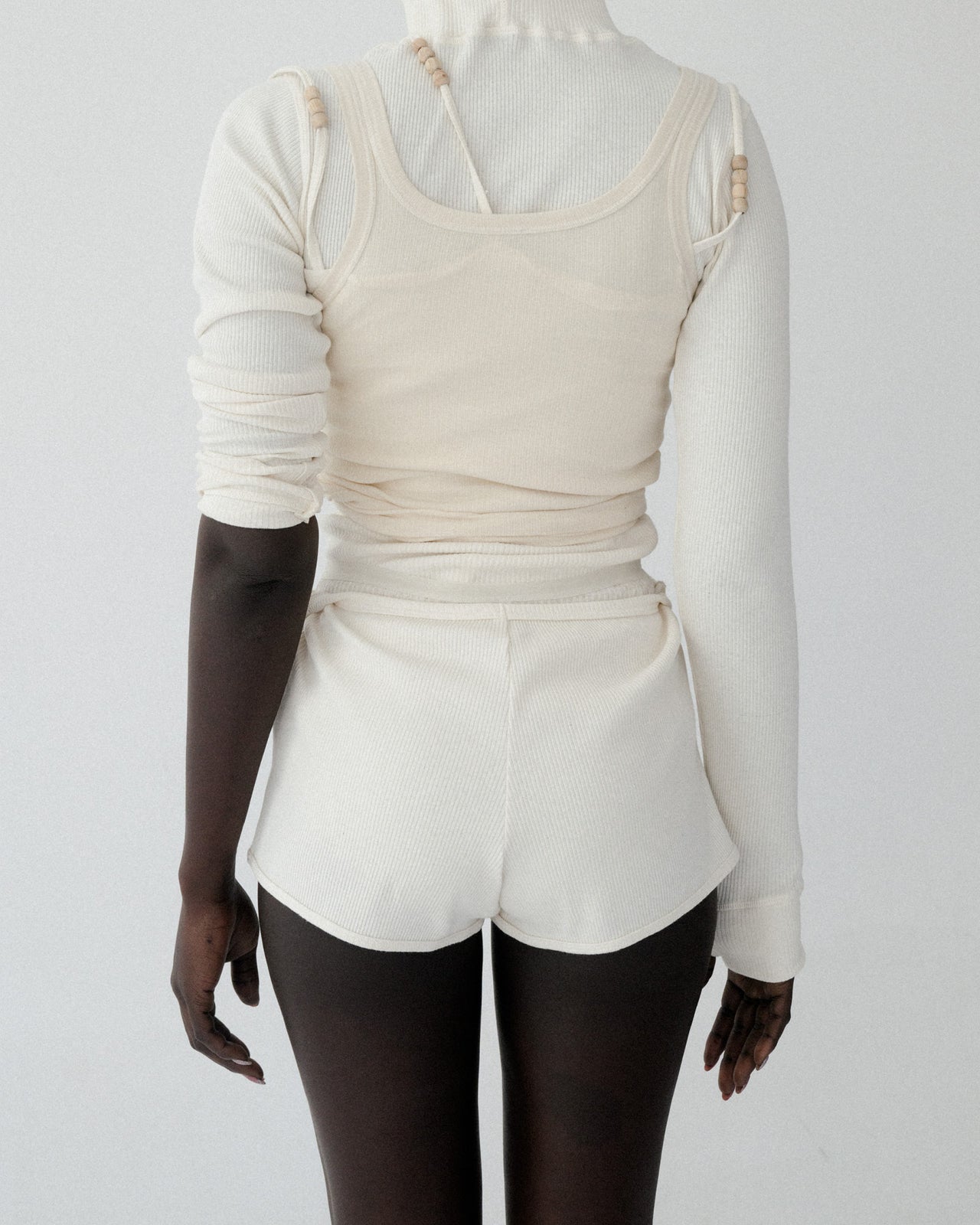 Root Shorts - Recycled Cotton Rib - Undyed