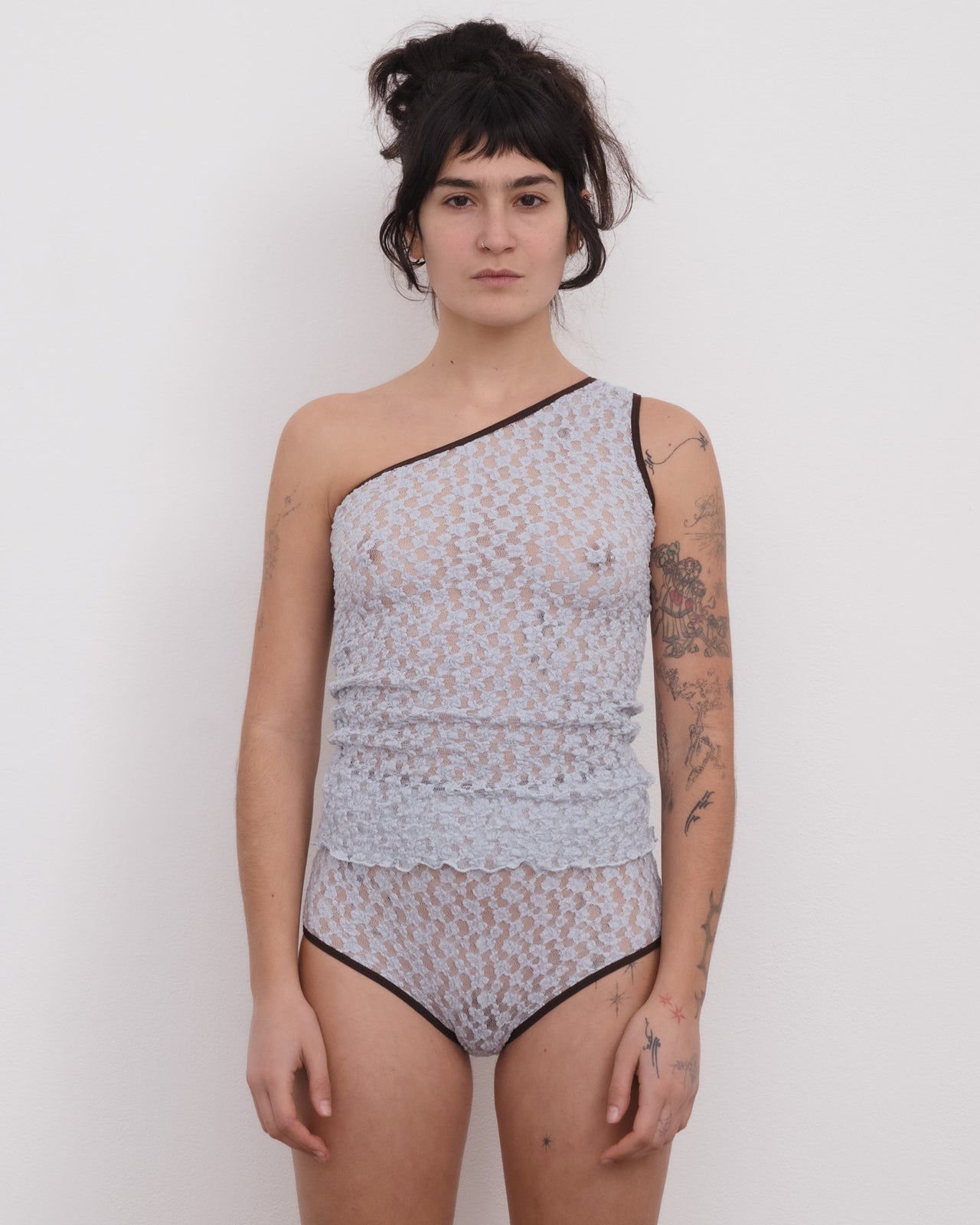 Rota Top - Organic Cotton Lace - Dona Blue