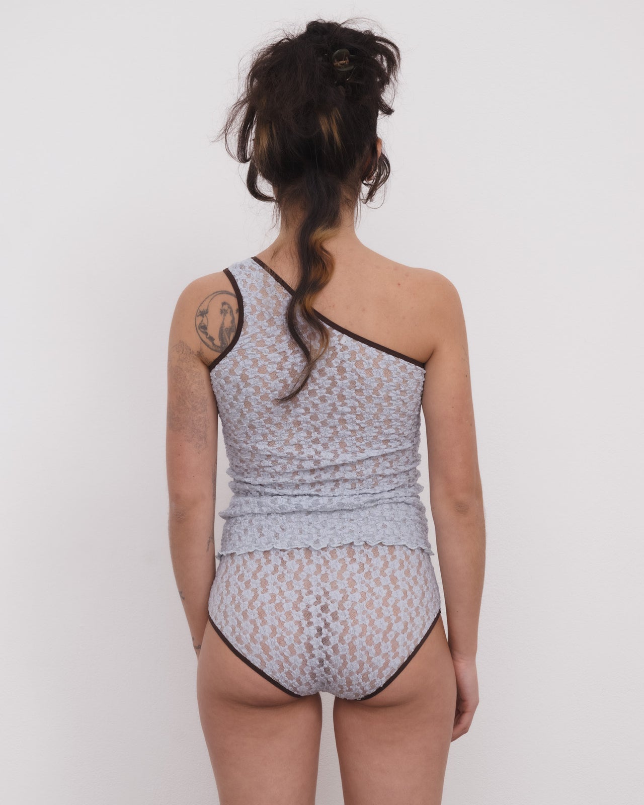 Rota Top - Organic Cotton Lace - Dona Blue