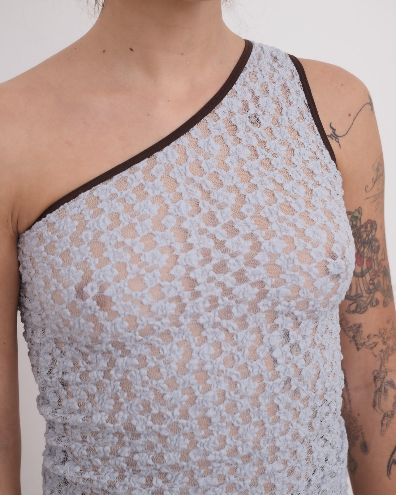 Rota Top - Organic Cotton Lace - Dona Blue