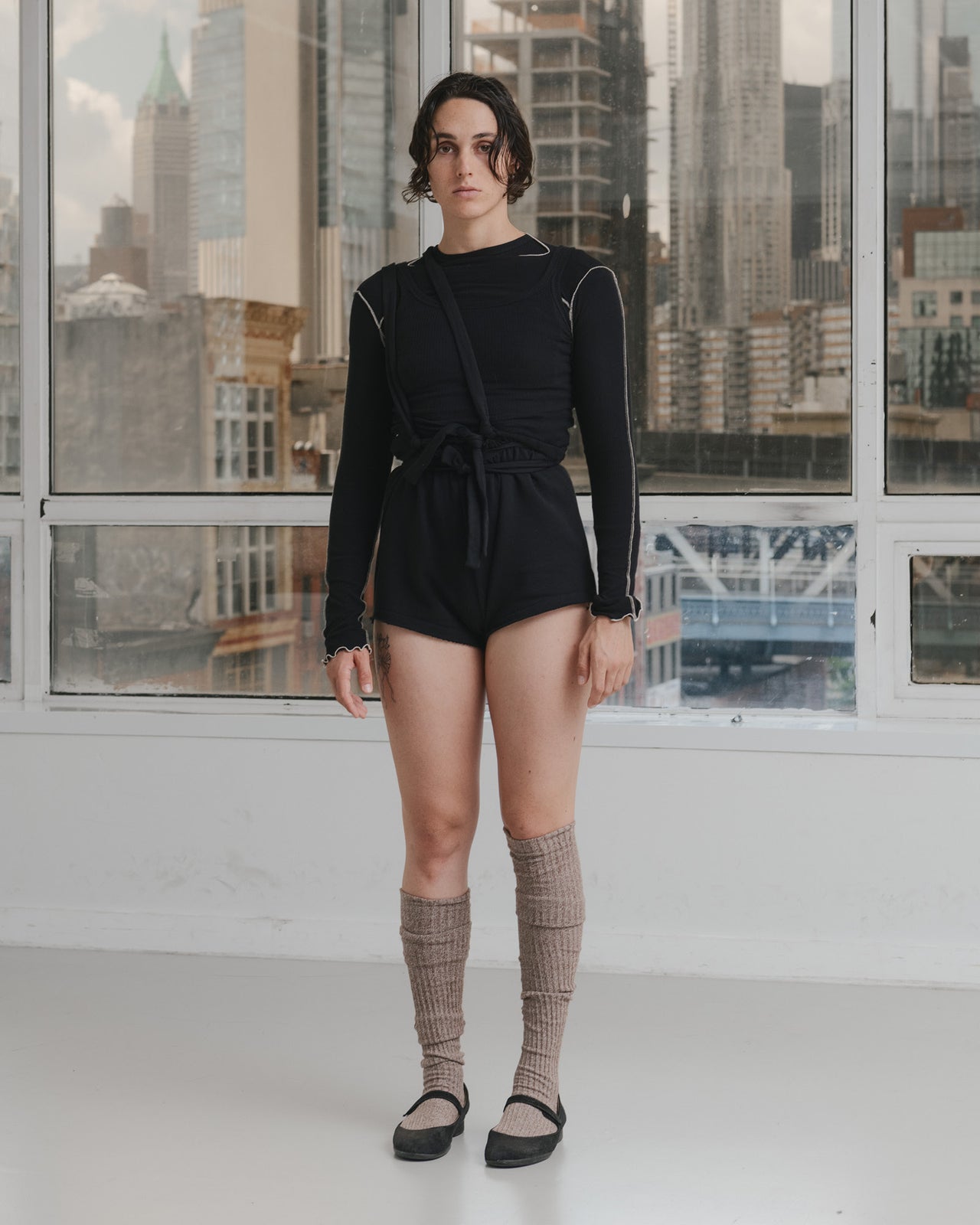 Route Shorts - Organic Cotton Fleece - Black