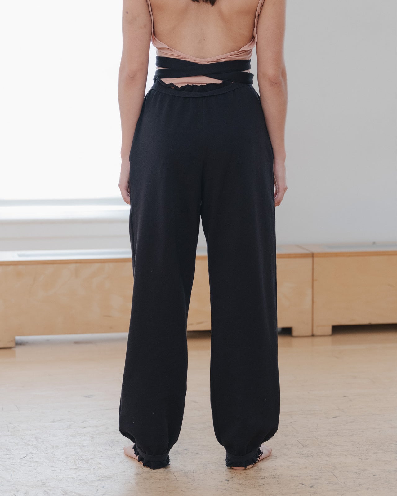 Route Sweatpants - Organic Cotton Fleece - Black