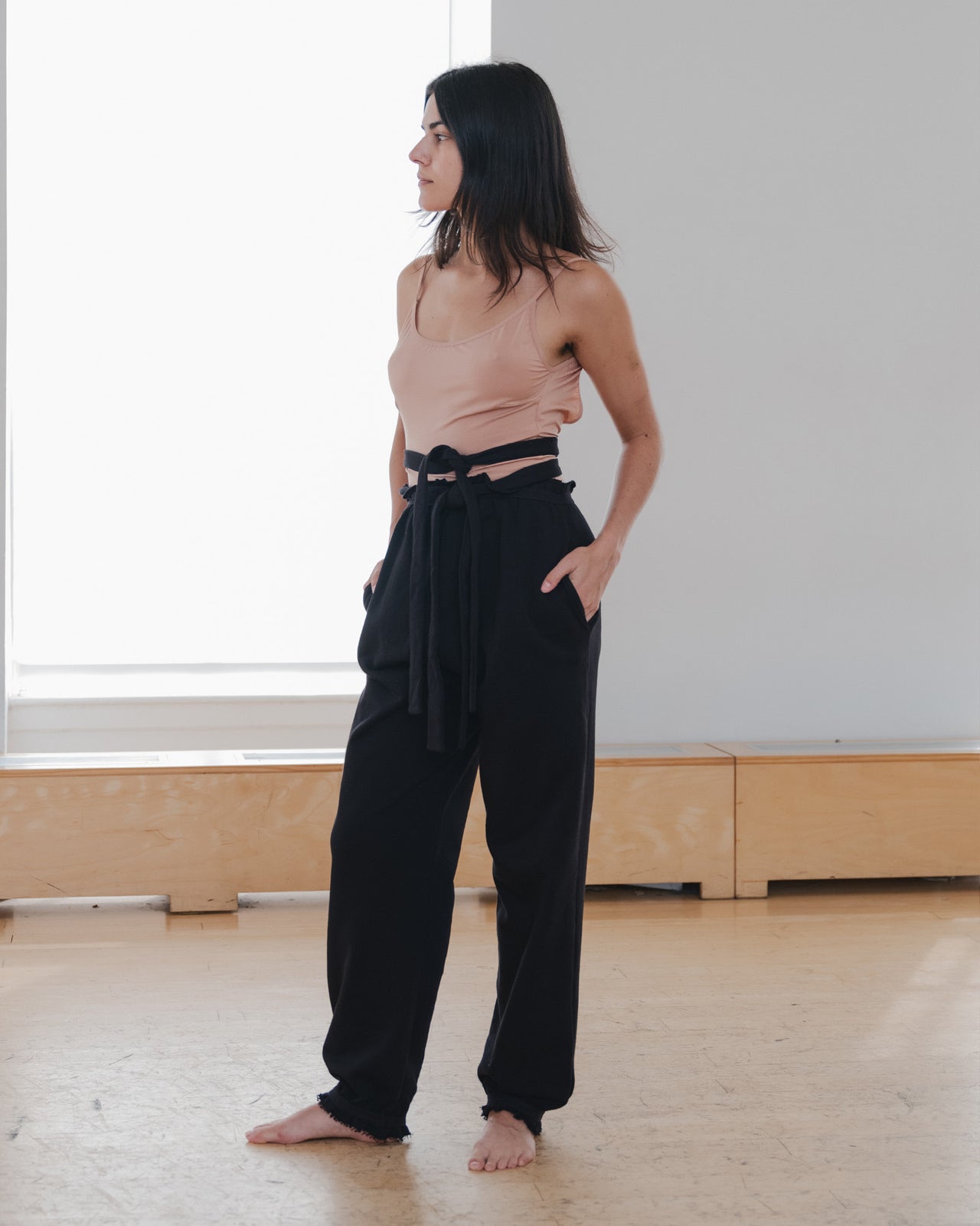 Route Sweatpants - Organic Cotton Fleece - Black