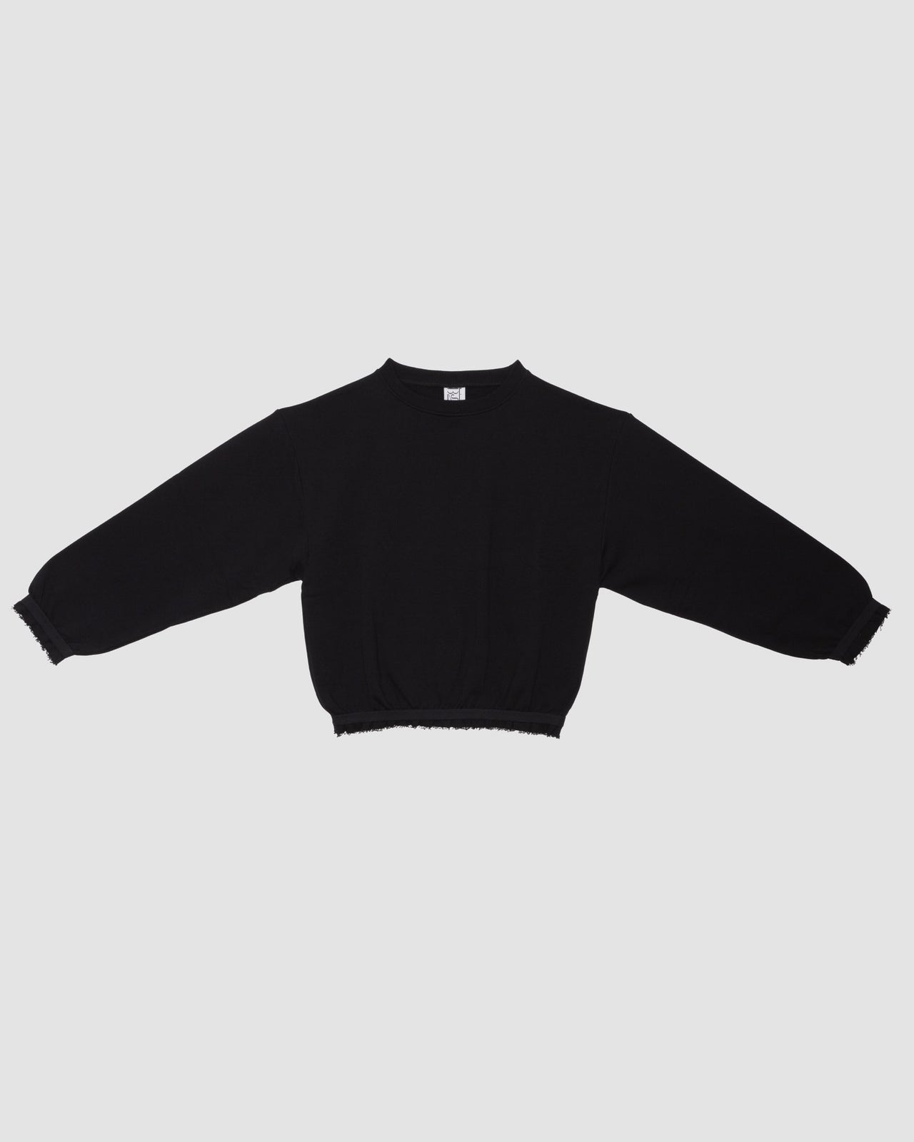 Route Sweatshirt - Organic Cotton Fleece - Black
