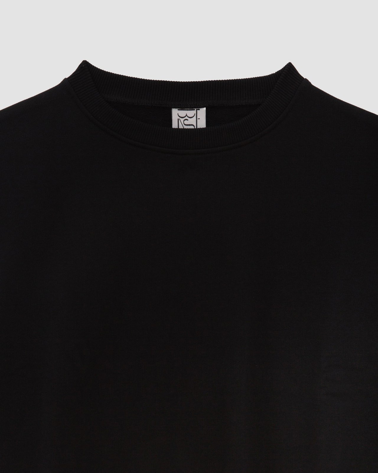 Route Sweatshirt - Organic Cotton Fleece - Black