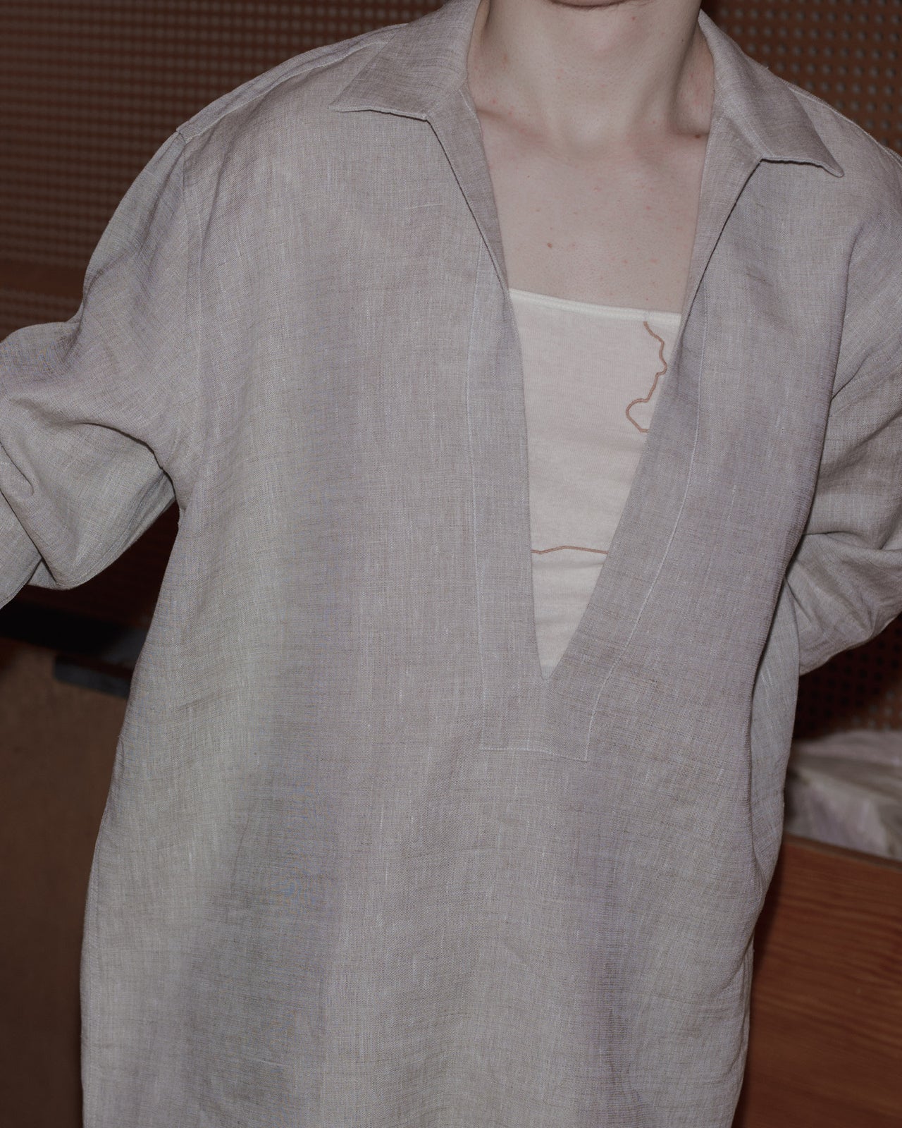 Sandvig Shirt - Linen - Undyed - AU23