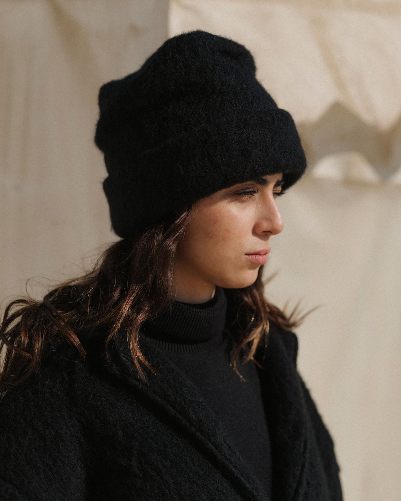 Ser Hat - Brushed Wool - Black