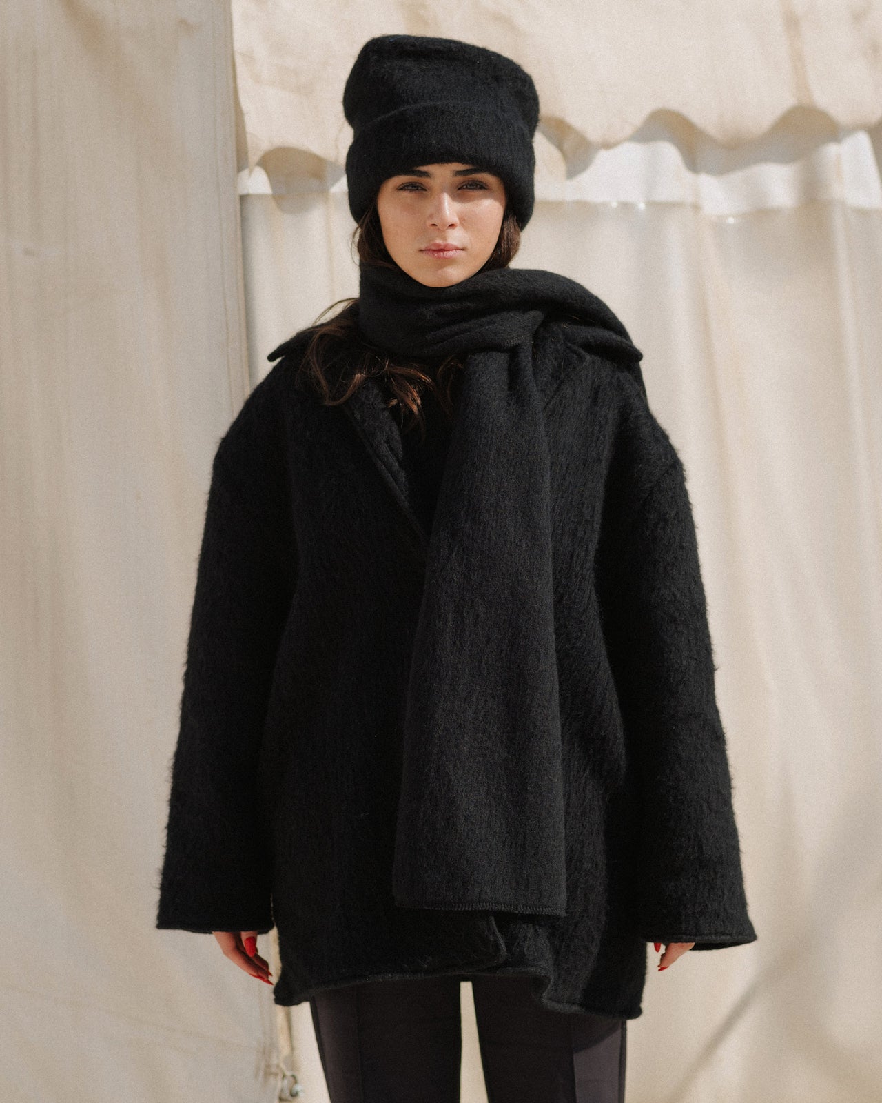 Ser Hat - Brushed Wool - Black