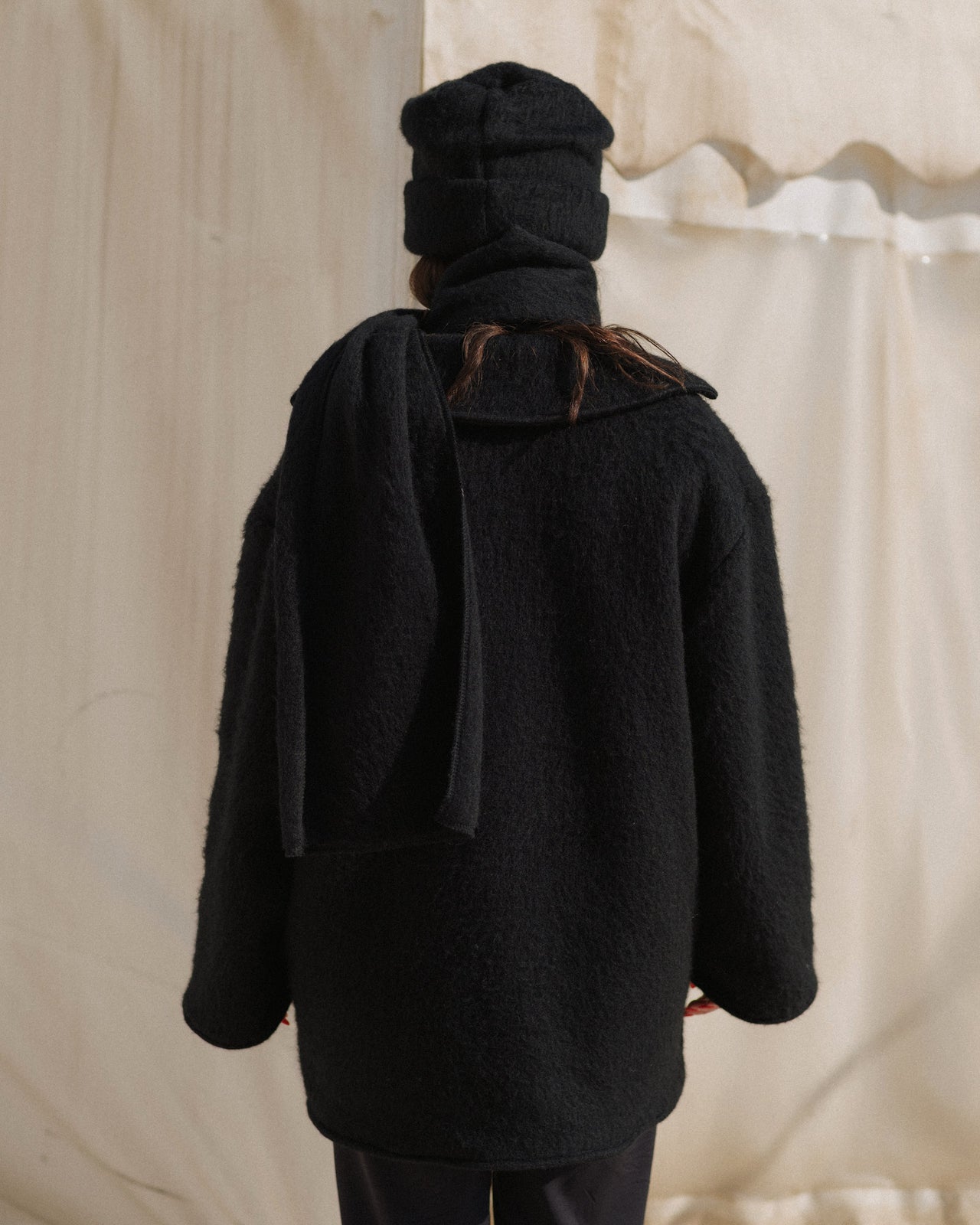 Ser Hat - Brushed Wool - Black