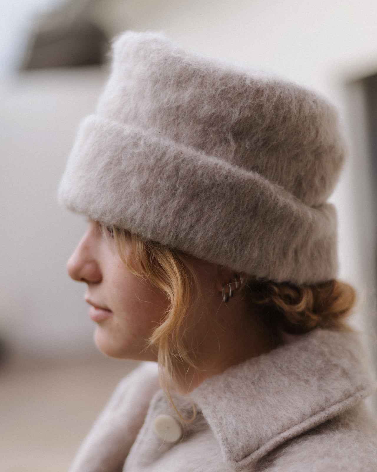 Ser Hat - Brushed Wool - Sahara