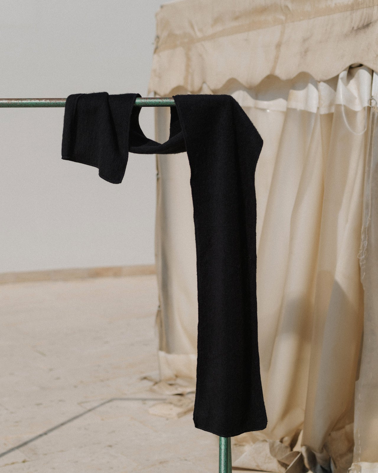 Ser Scarf - Brushed Wool - Black