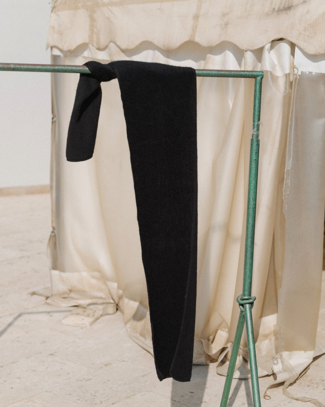 Ser Scarf - Brushed Wool - Black