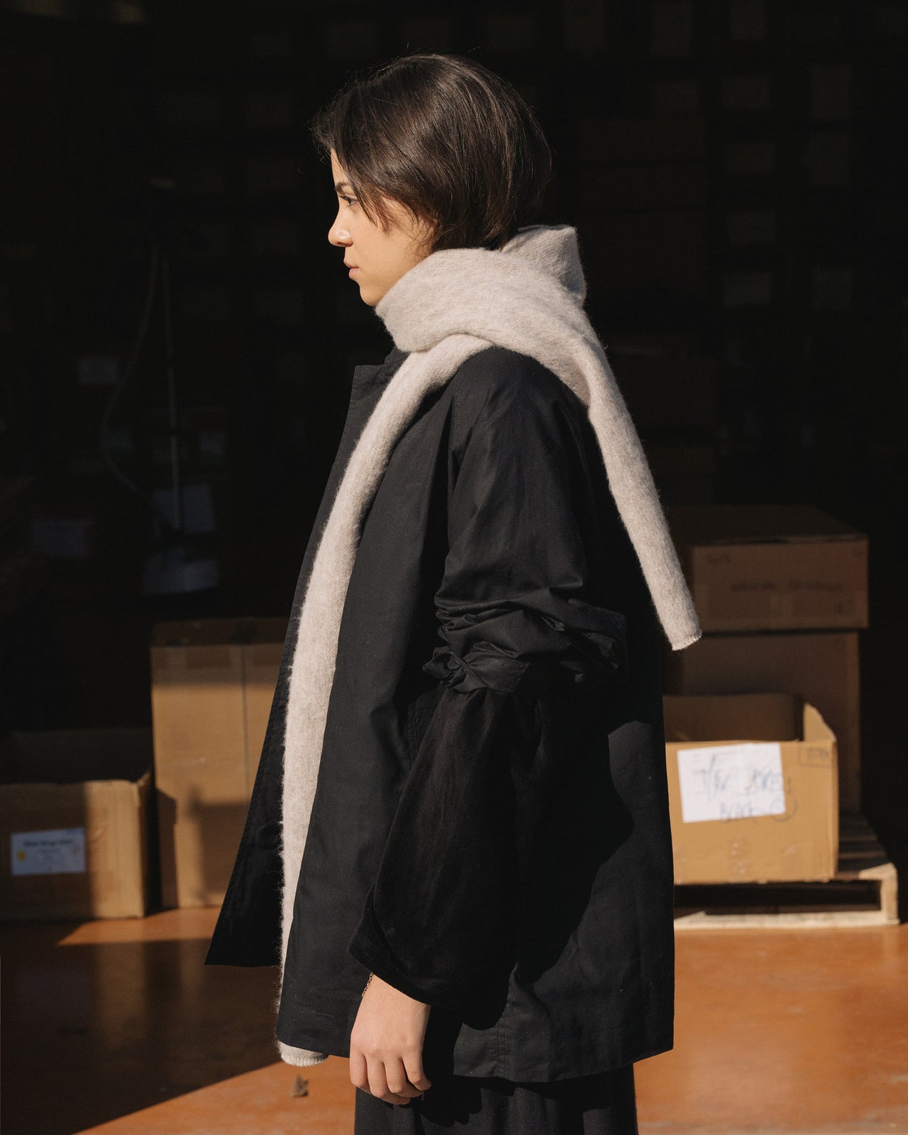 Ser Scarf - Brushed Wool - Sahara