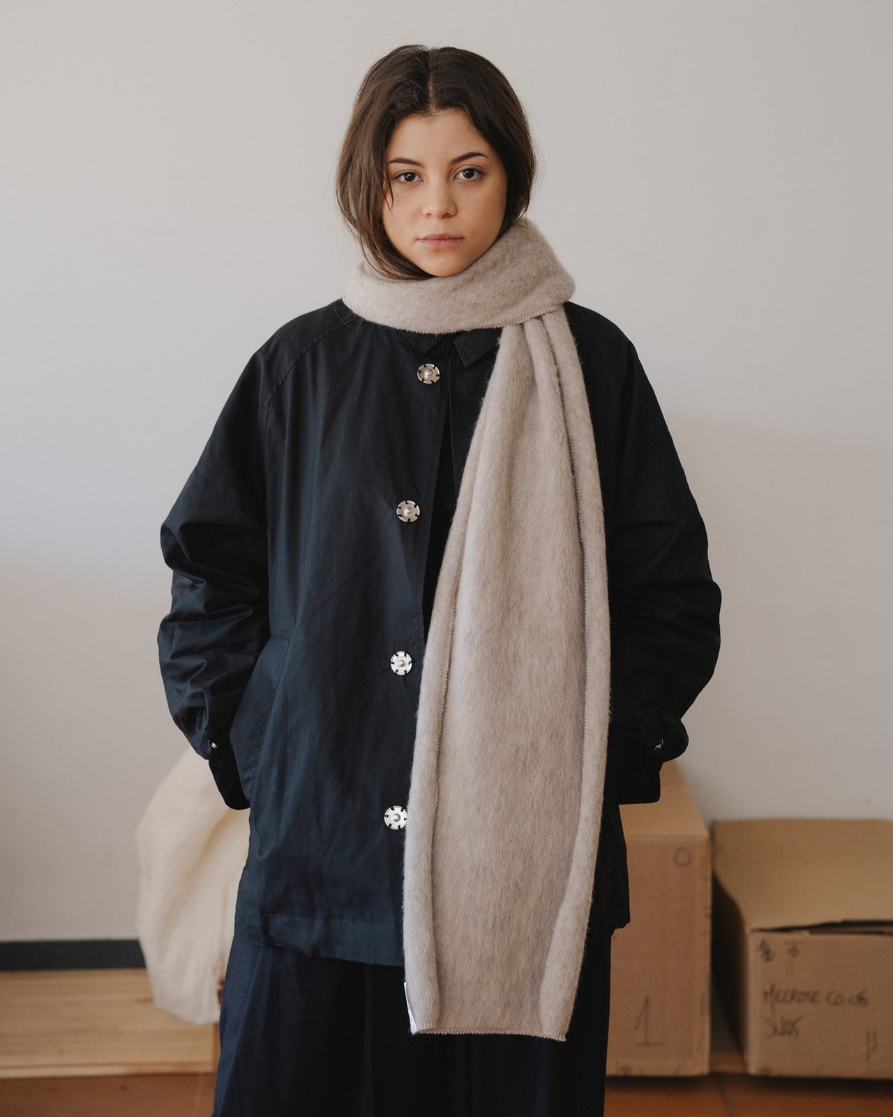 Ser Scarf - Brushed Wool - Sahara