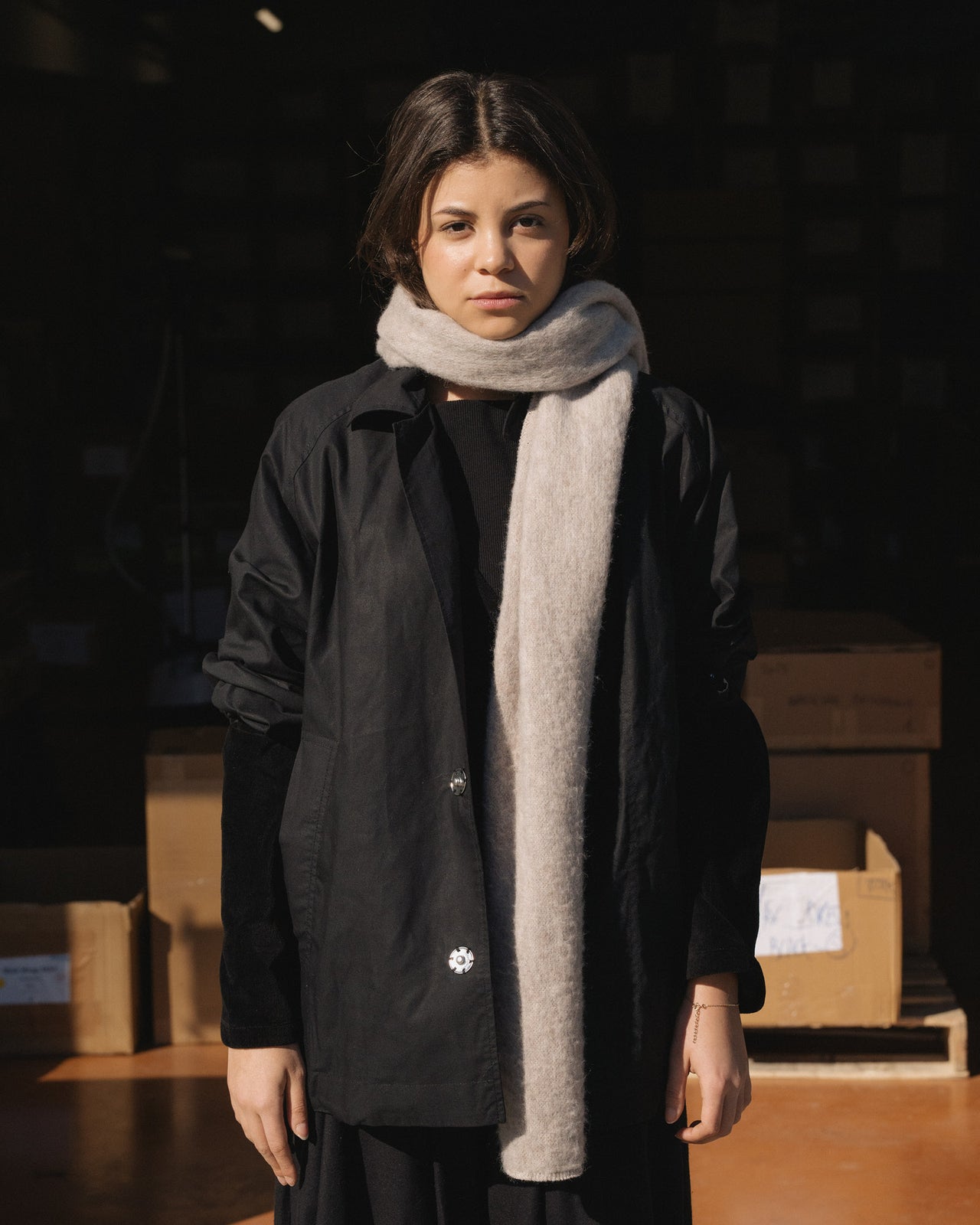 Ser Scarf - Brushed Wool - Sahara