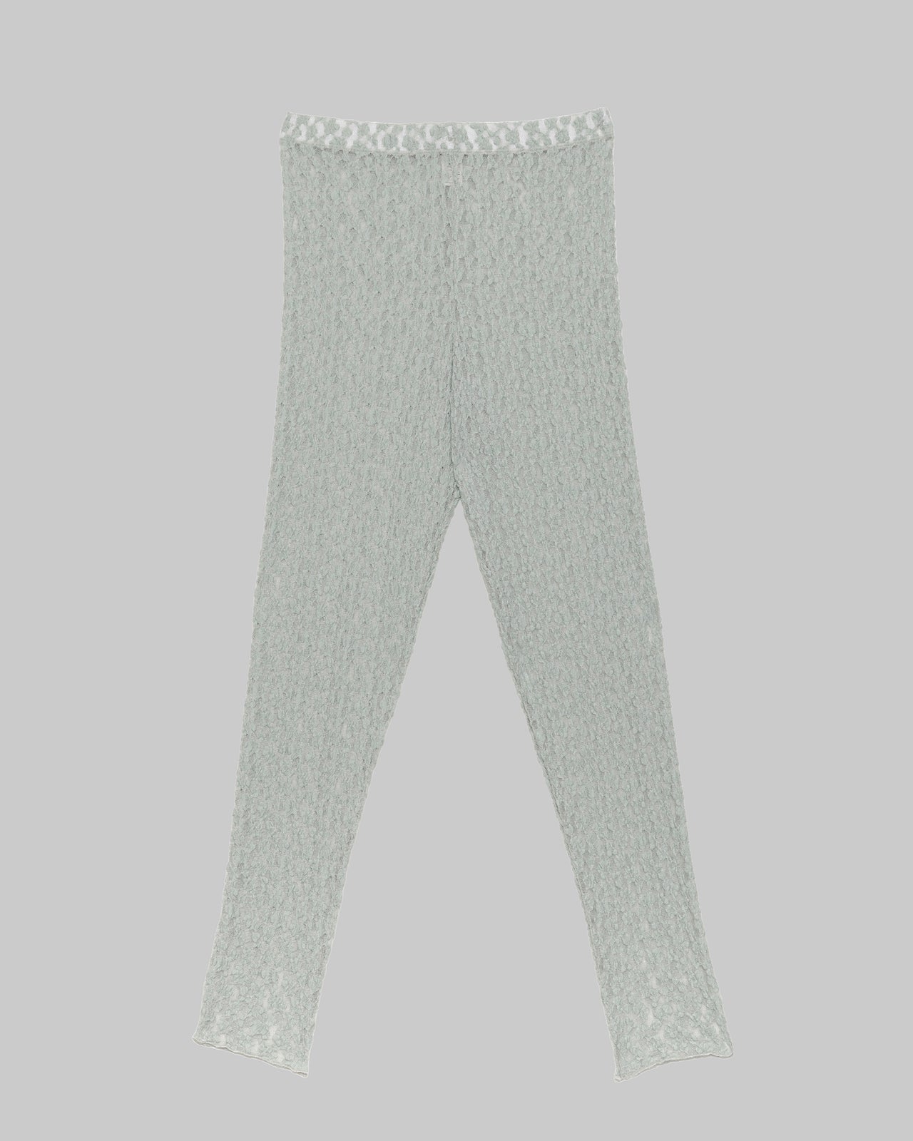 Serra Leggings - Organic Cotton Lace - Conta Green