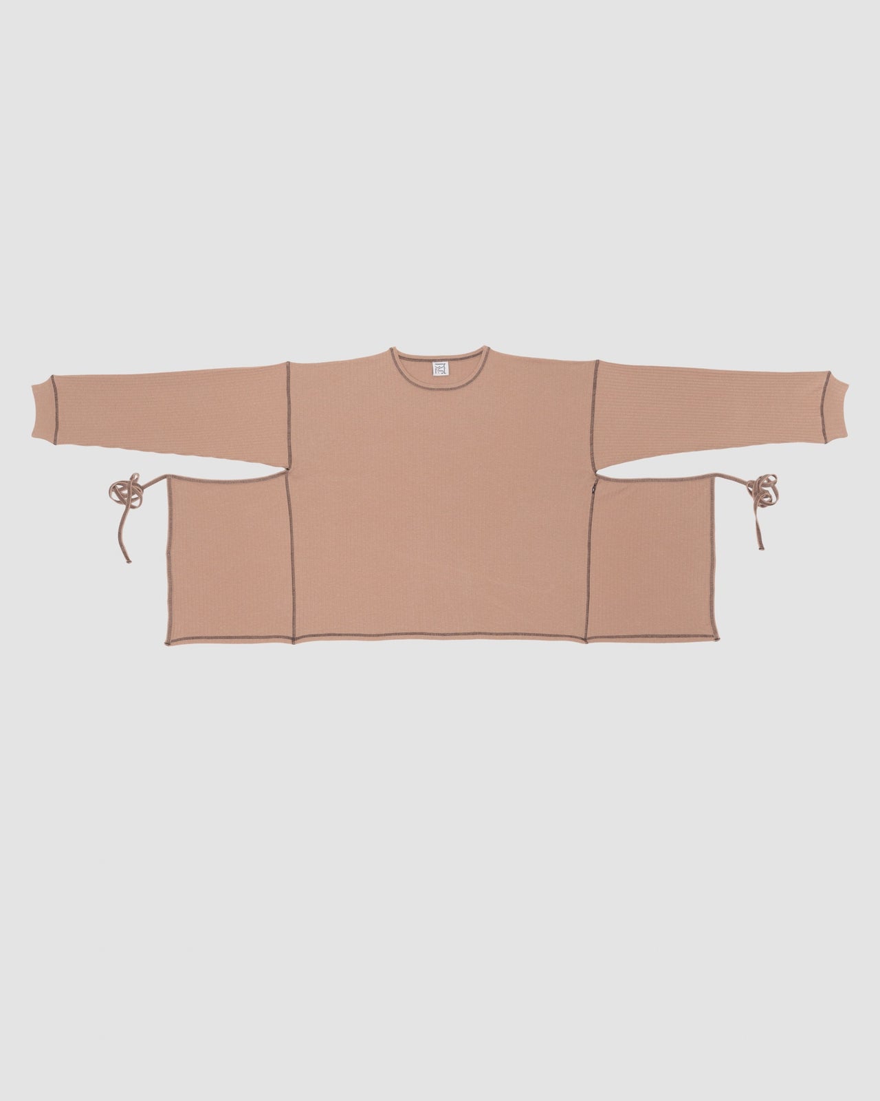 Shaw Punica Long Sleeve - Cotton Hemp Jersey - Brick / Black