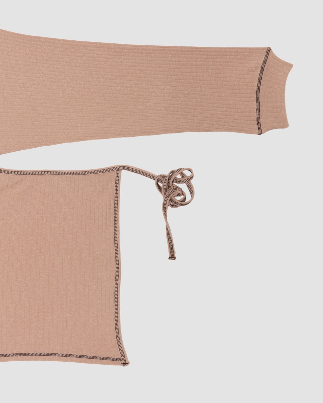 Shaw Punica Long Sleeve - Cotton Hemp Jersey - Brick / Black