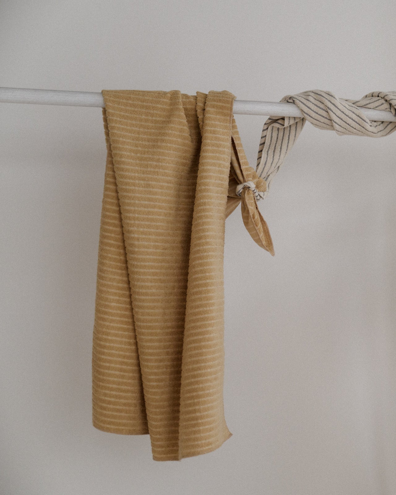 Shell Towel - Organic Cotton - Brown Stripes
