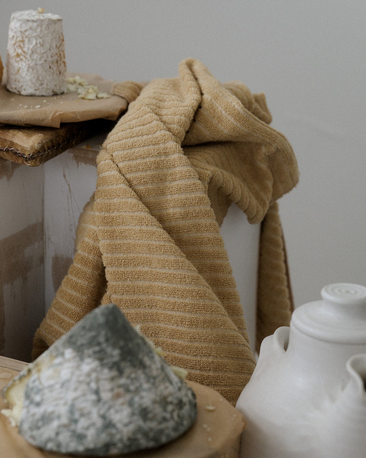 Shell Towel - Organic Cotton - Brown Stripes