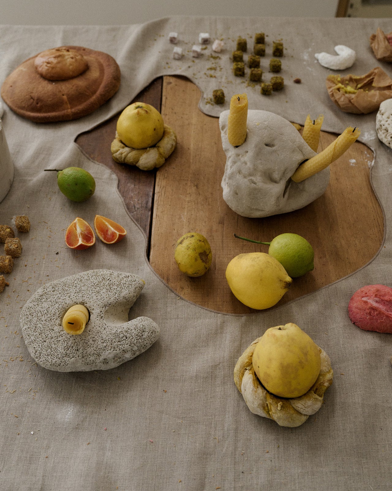 Shoal Tablecloth - Linen - Undyed