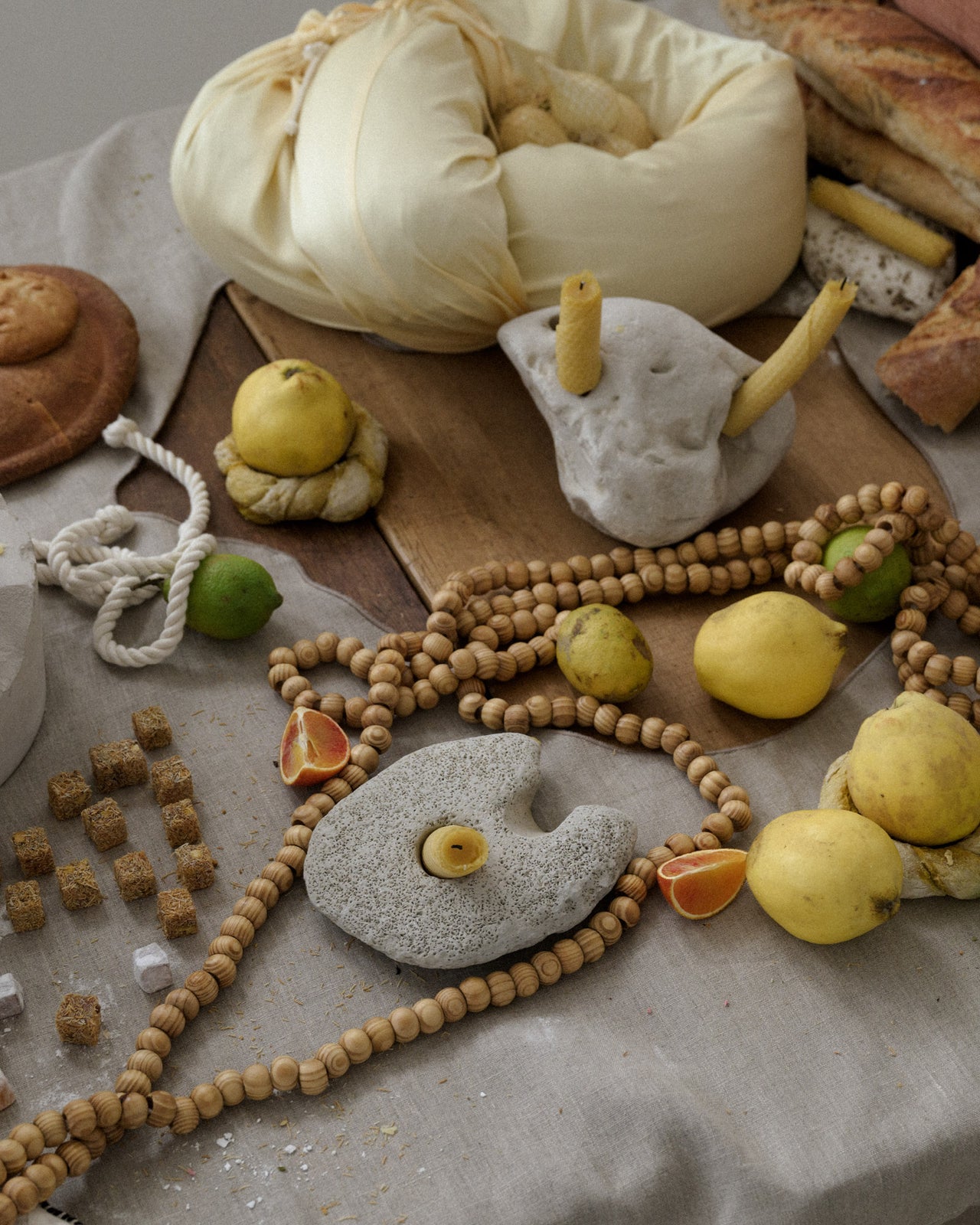 Shoal Tablecloth - Linen - Undyed